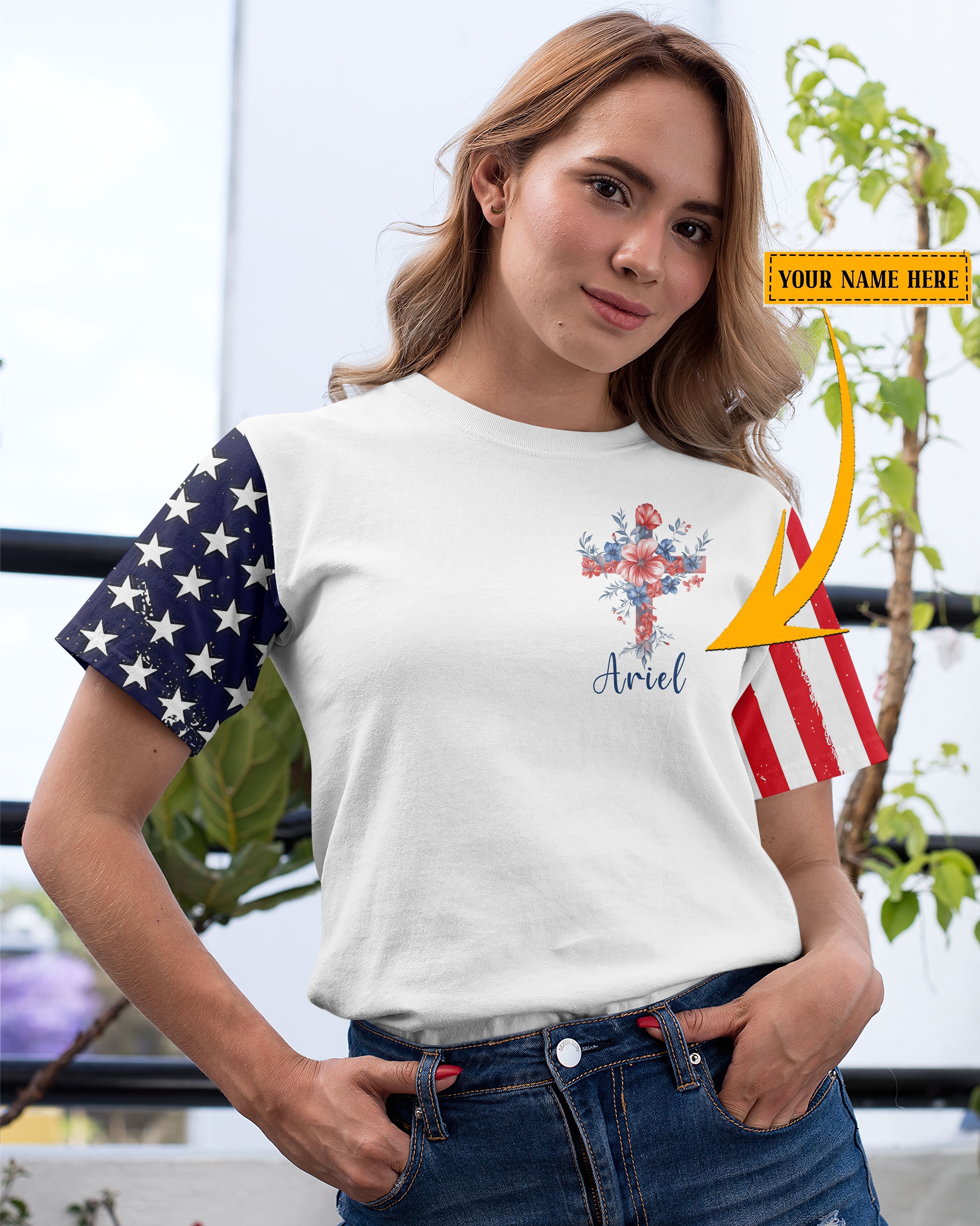 America Needs Jesus All Over Print T-Shirt