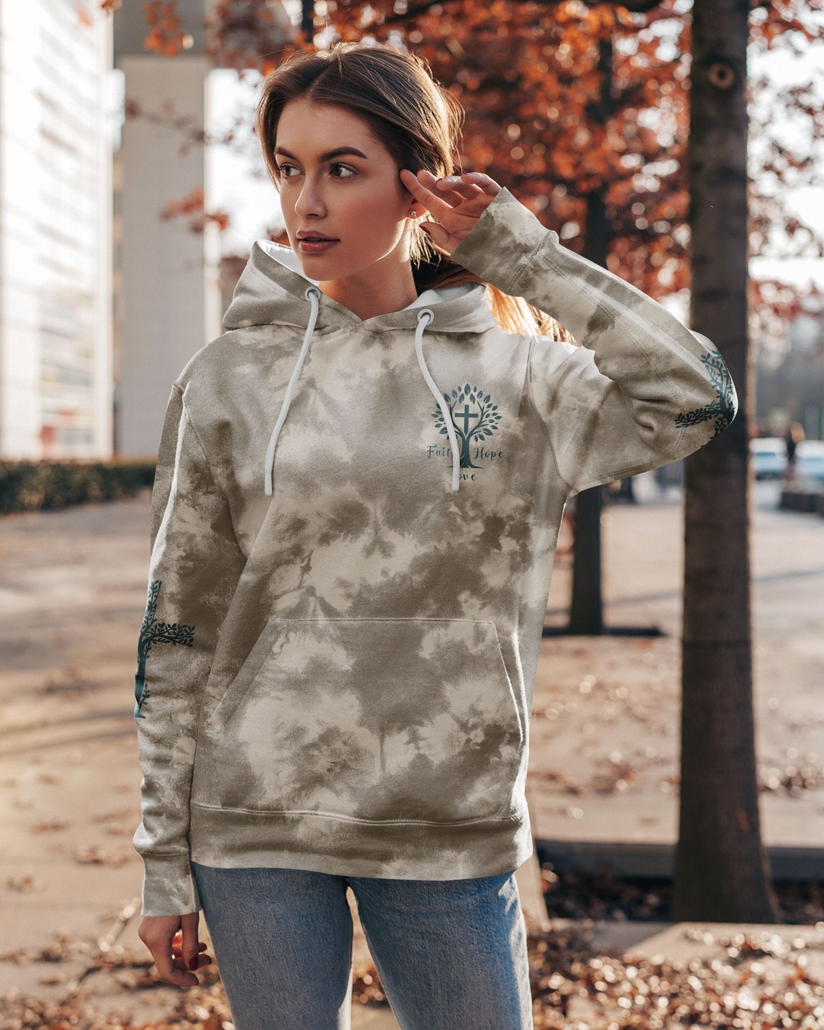 Rooted In Christ All Over Print Hoodie