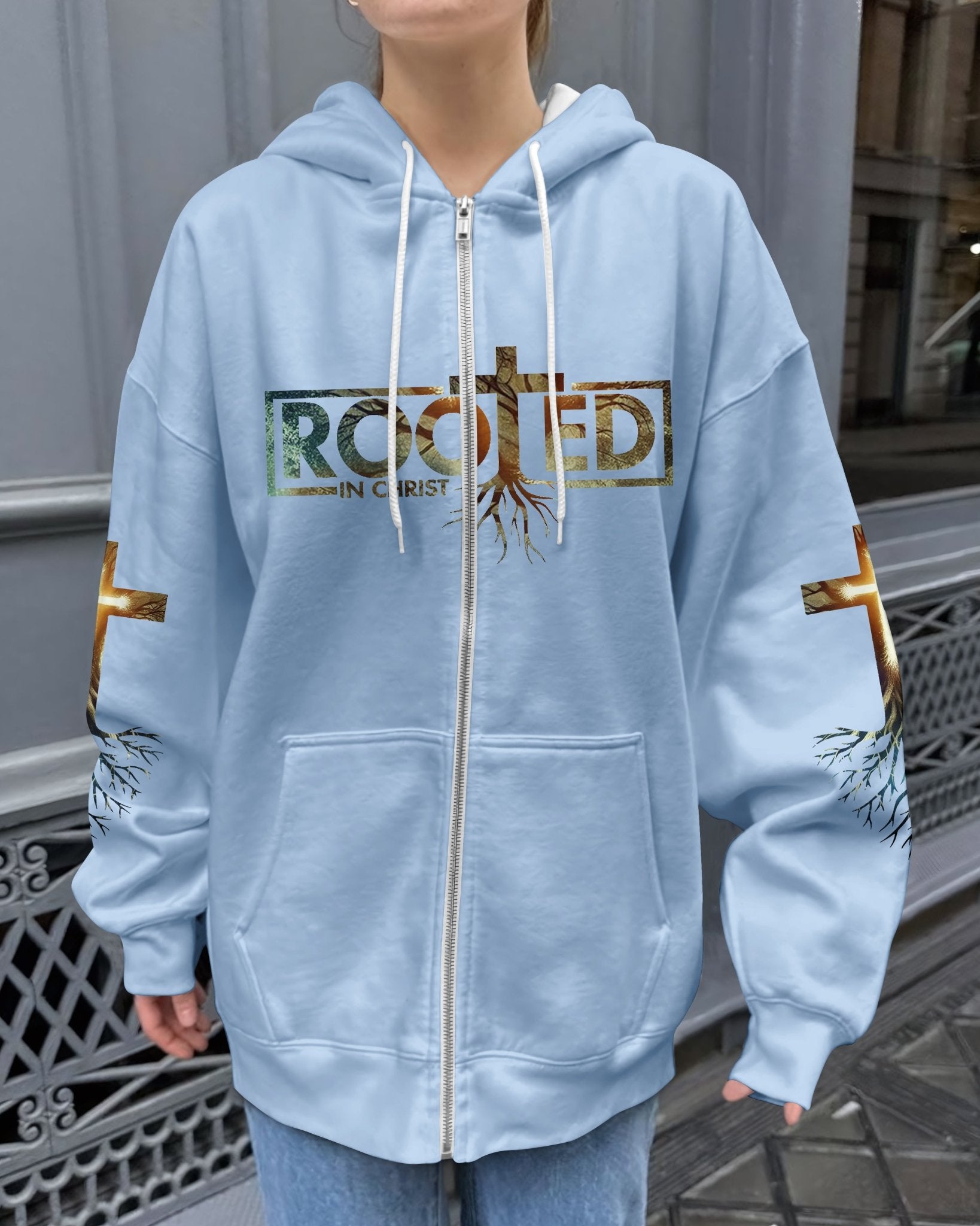 Woman Of Faith Rooted In Christ All Over Print Zip Hoodie