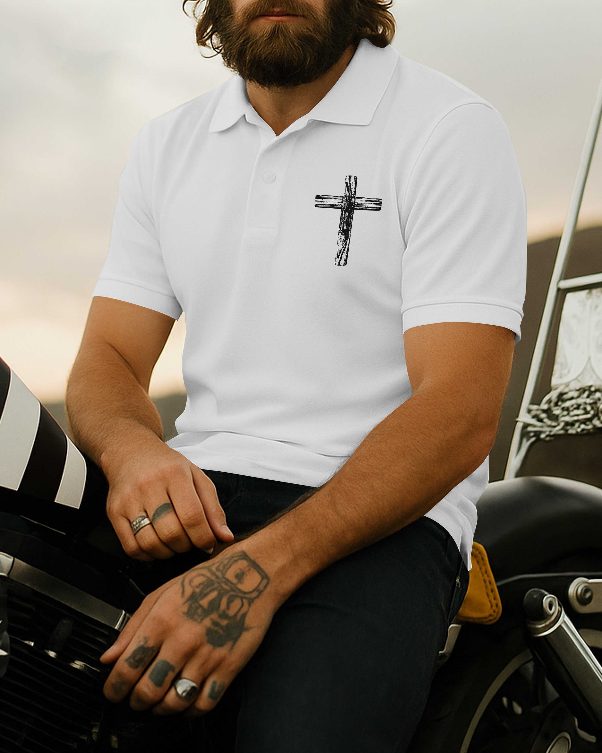 Ashes To Ashes Dust To Dust All Over Print Polo