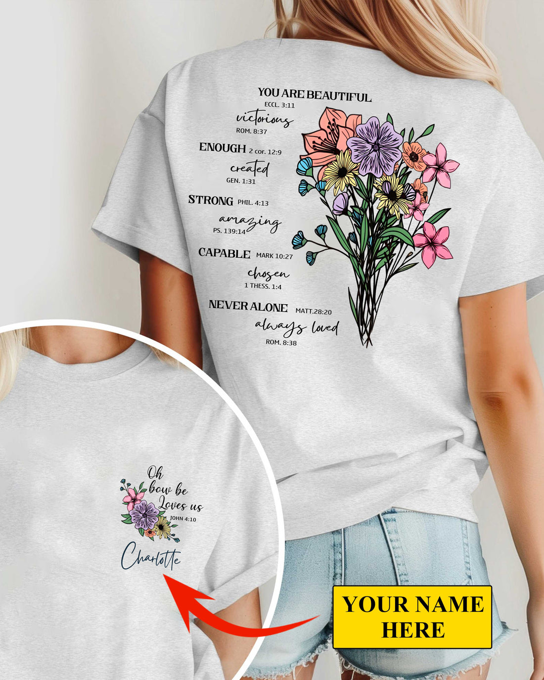 You Are Beautiful Custom T-Shirt