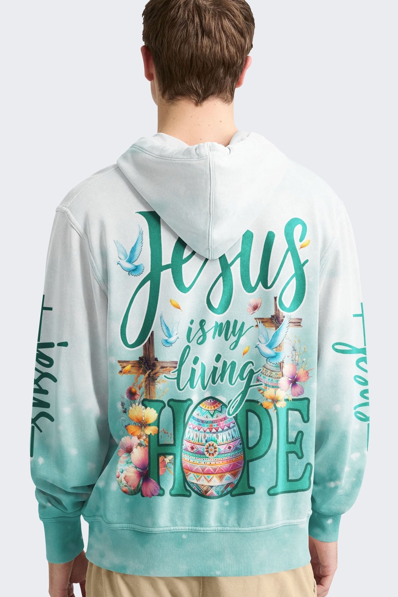 Jesus Is My Living Hope All Over Print Hoodie