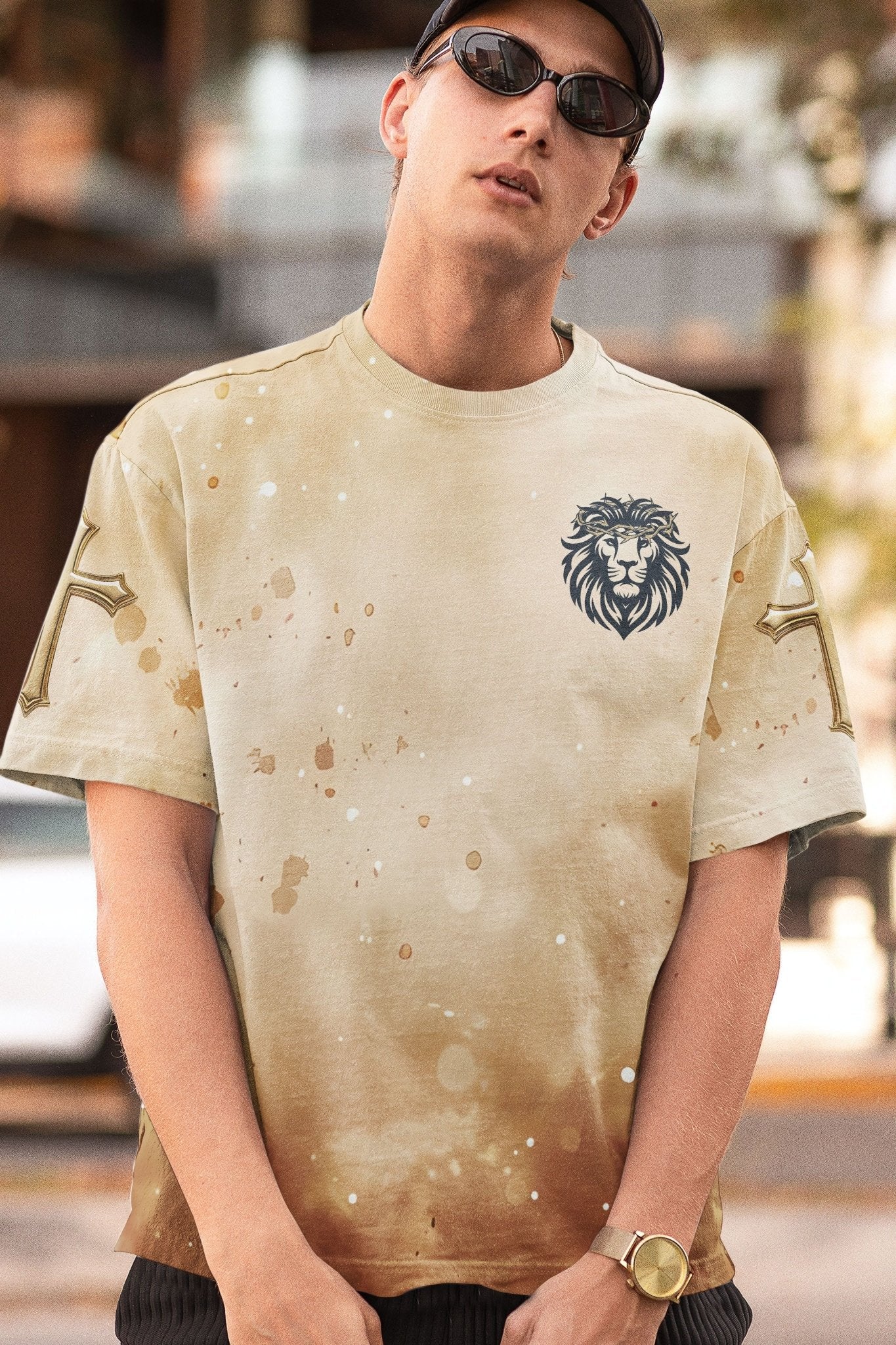 Behold The Lion Of The Tribe Of Judah Has Triumphed All Over Print T-shirt