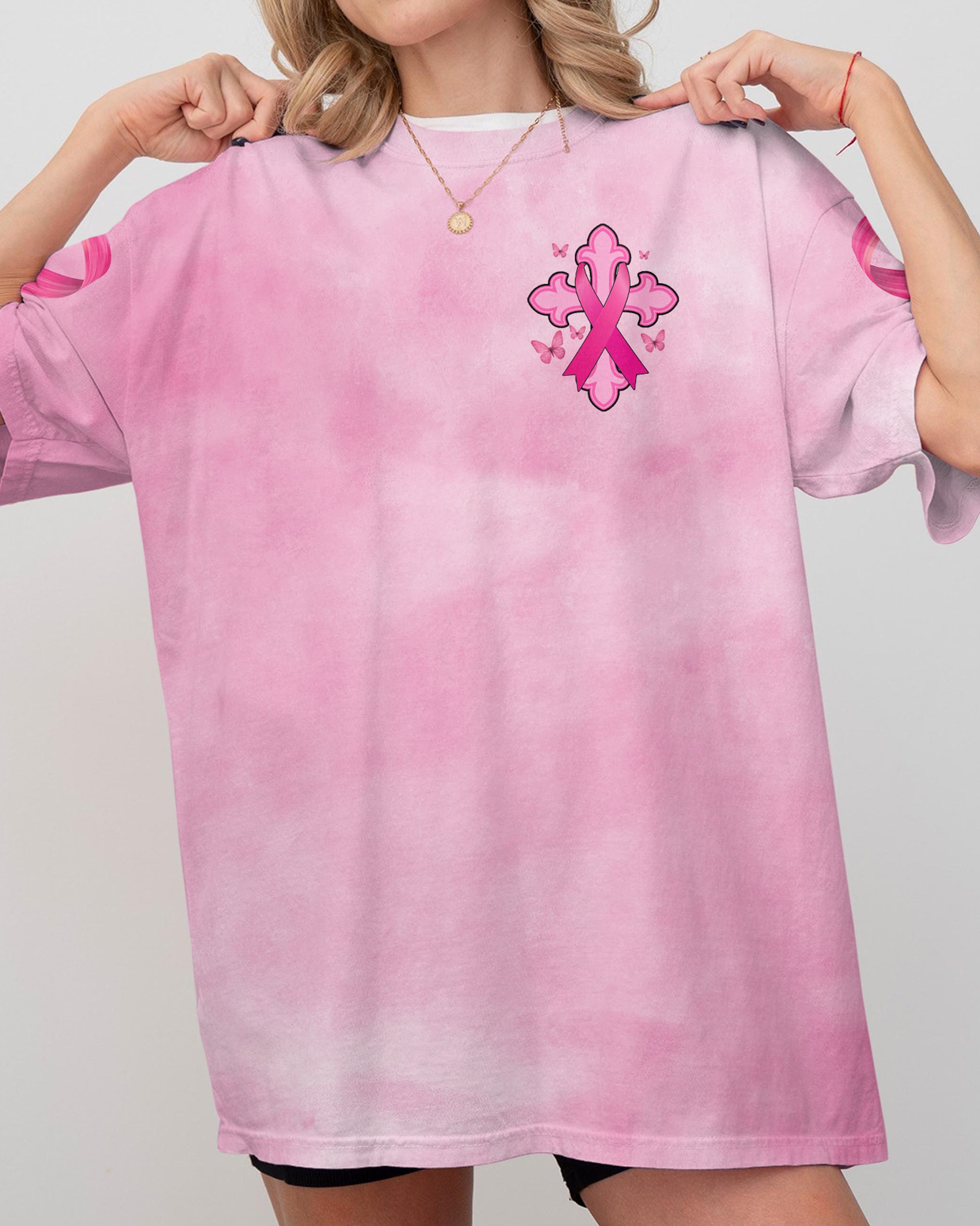 No Readable Text Present All Over Print T-Shirt