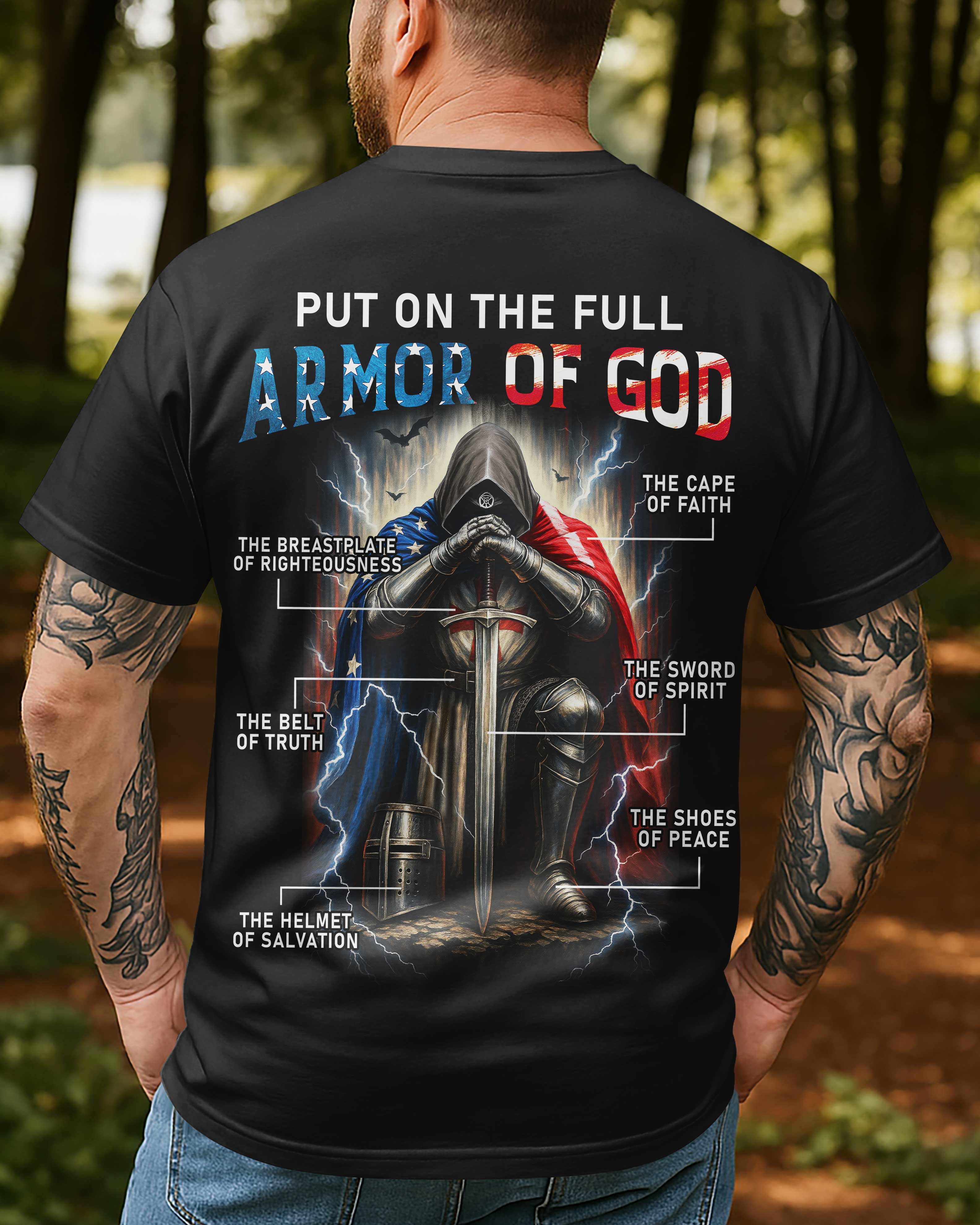 Put On The Full Armor Of God All Over Print T-Shirt