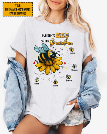 Blessed To Bee Called Grandma T-Shirt Gift For Nana Mimi