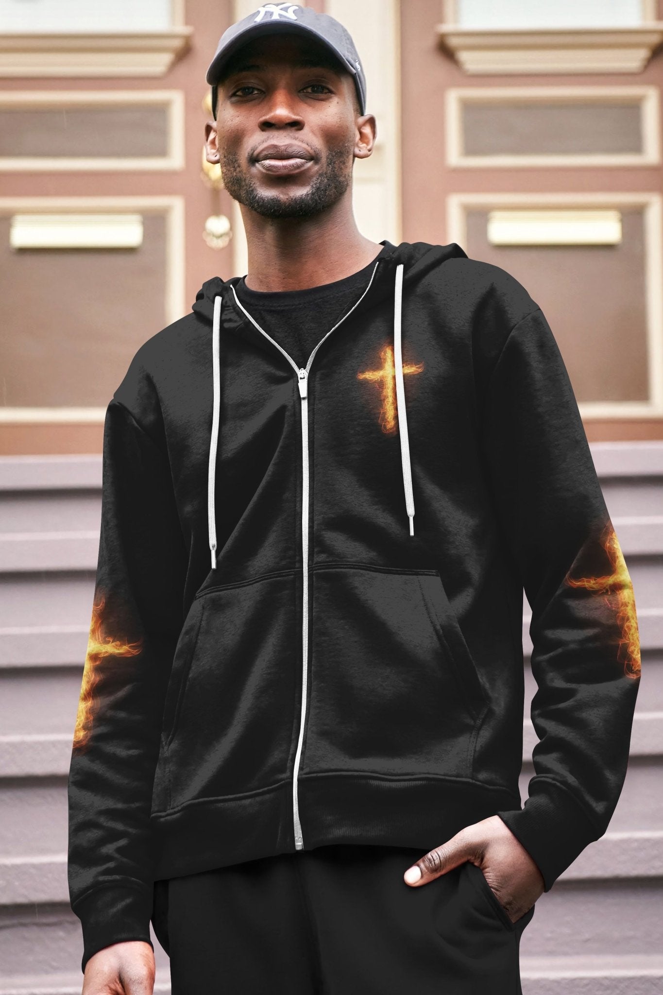 There's No Greater Love Than This All Over Print Zip Hoodie