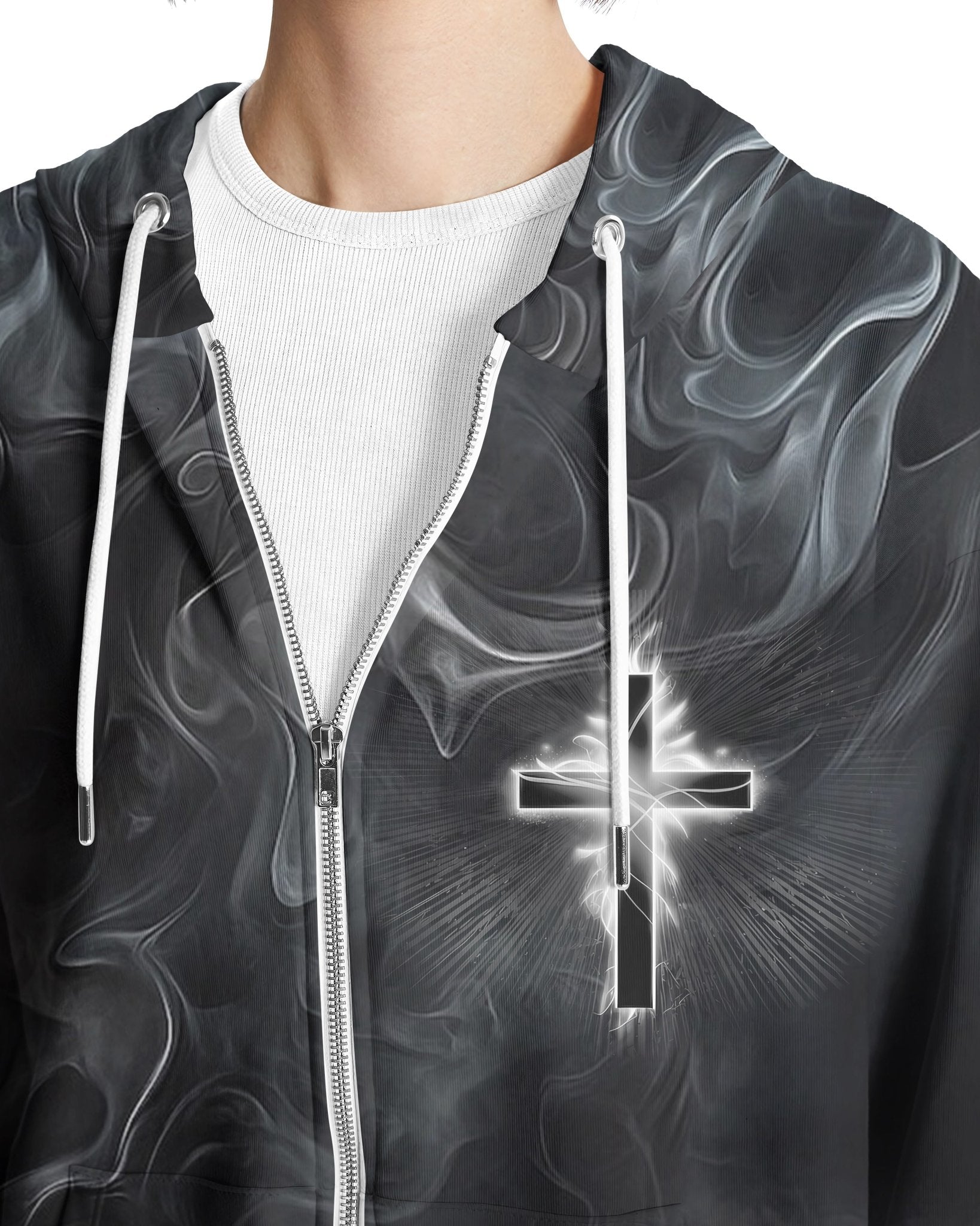 A Child Of God A Man Of Faith All Over Print Zip Hoodie