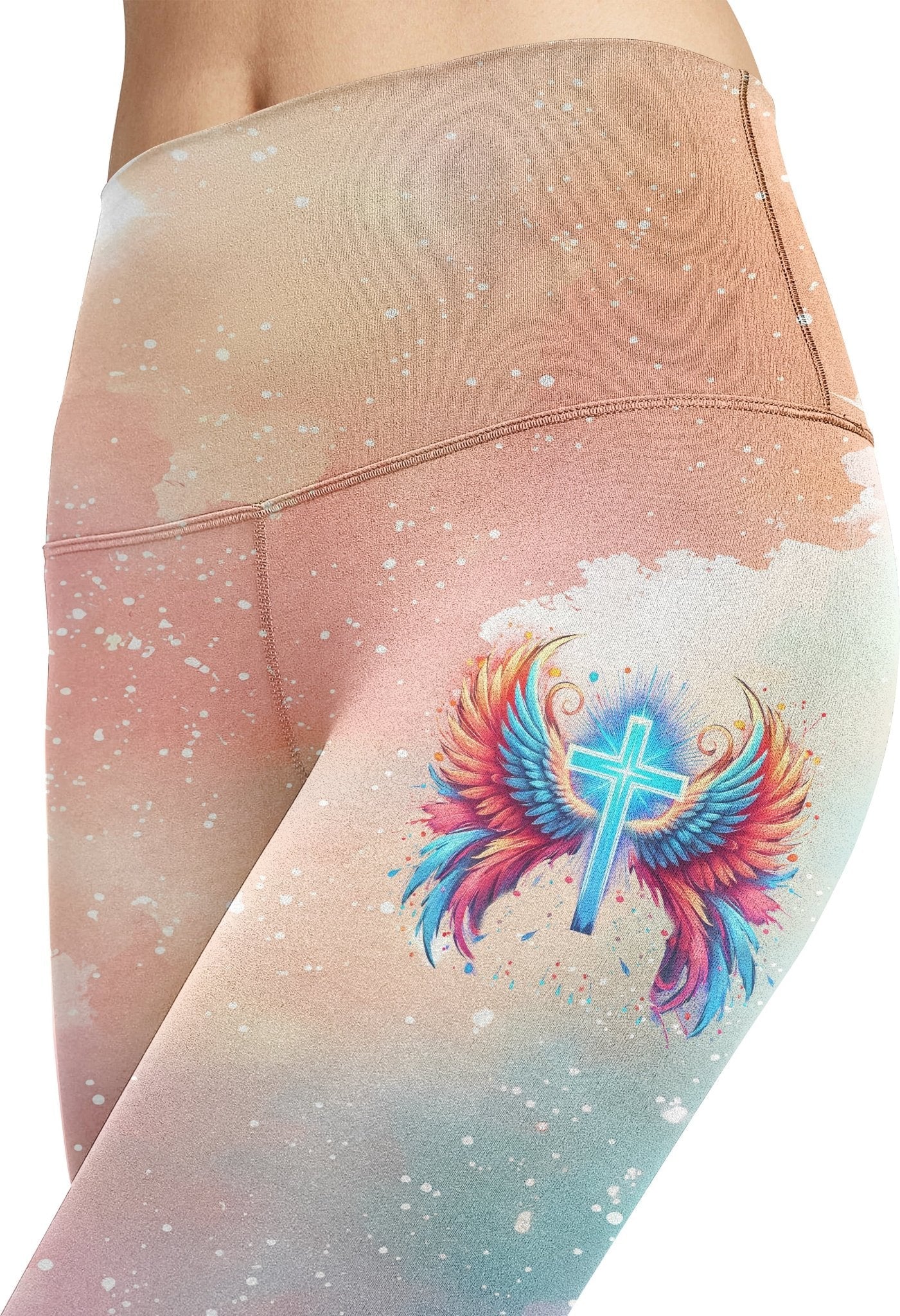 I Can Do All Things Through Christ Who Strengthens Me All Over Print Leggings