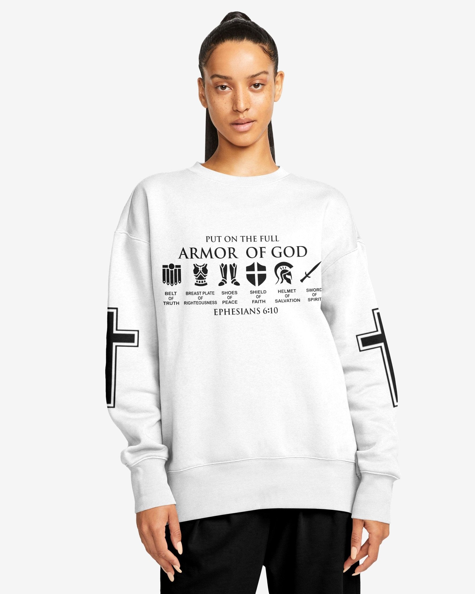 My Soul Is Protected By The Armor Of God All Over Print Sweater