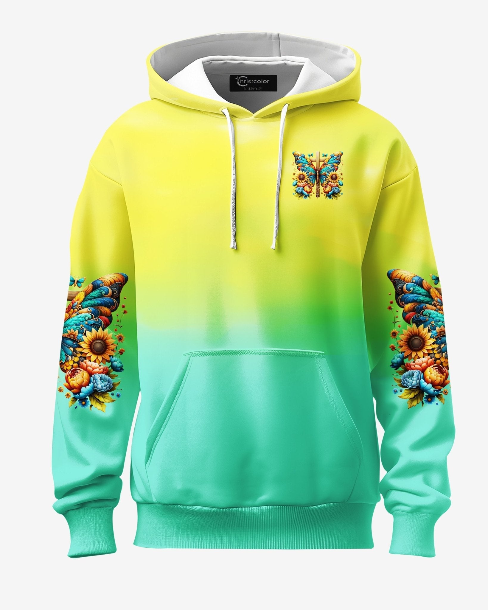 Faith Hope Love All Over Print Hoodie