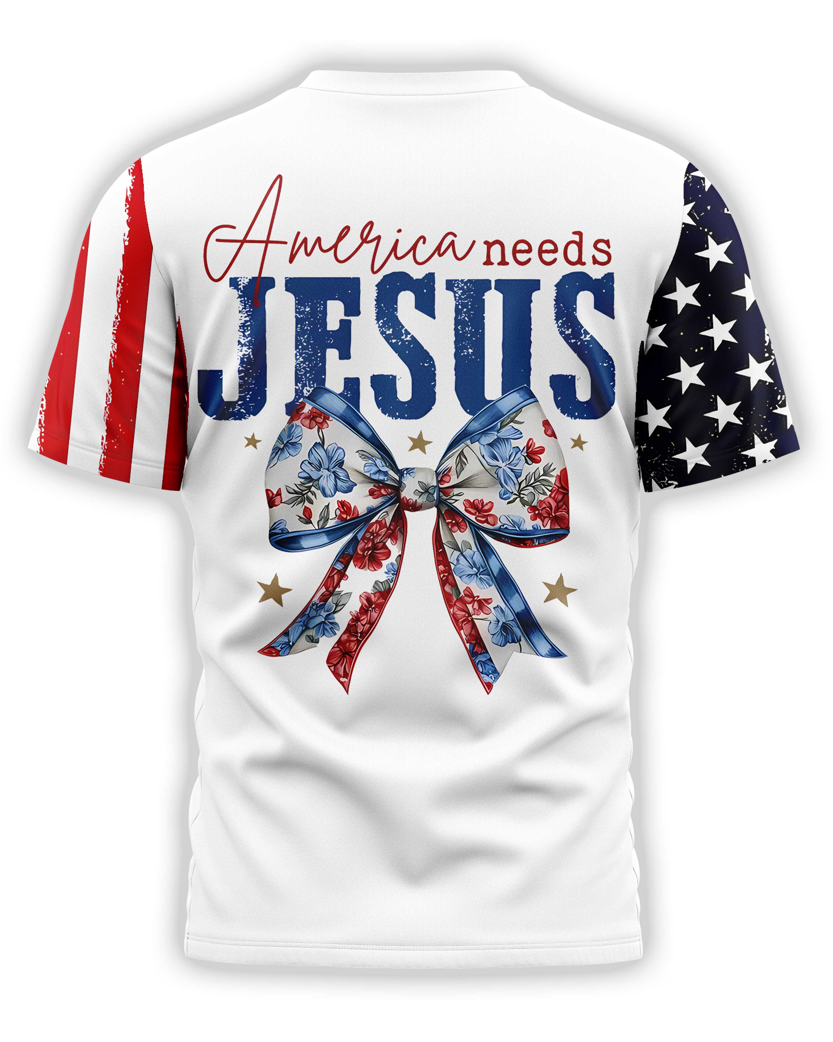 America Needs Jesus All Over Print T-Shirt