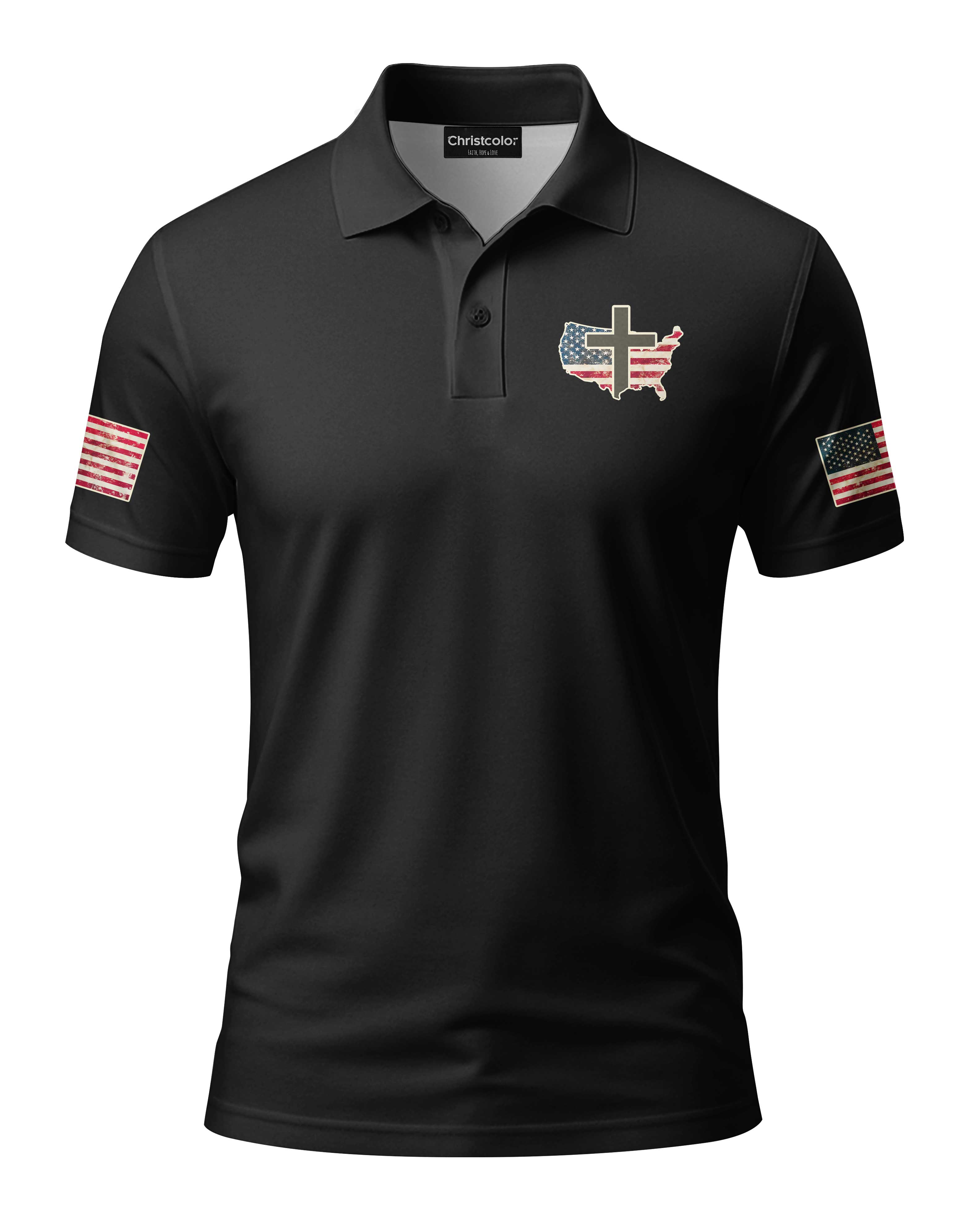 No Weapon Formed Shall Prosper All Over Print Polo