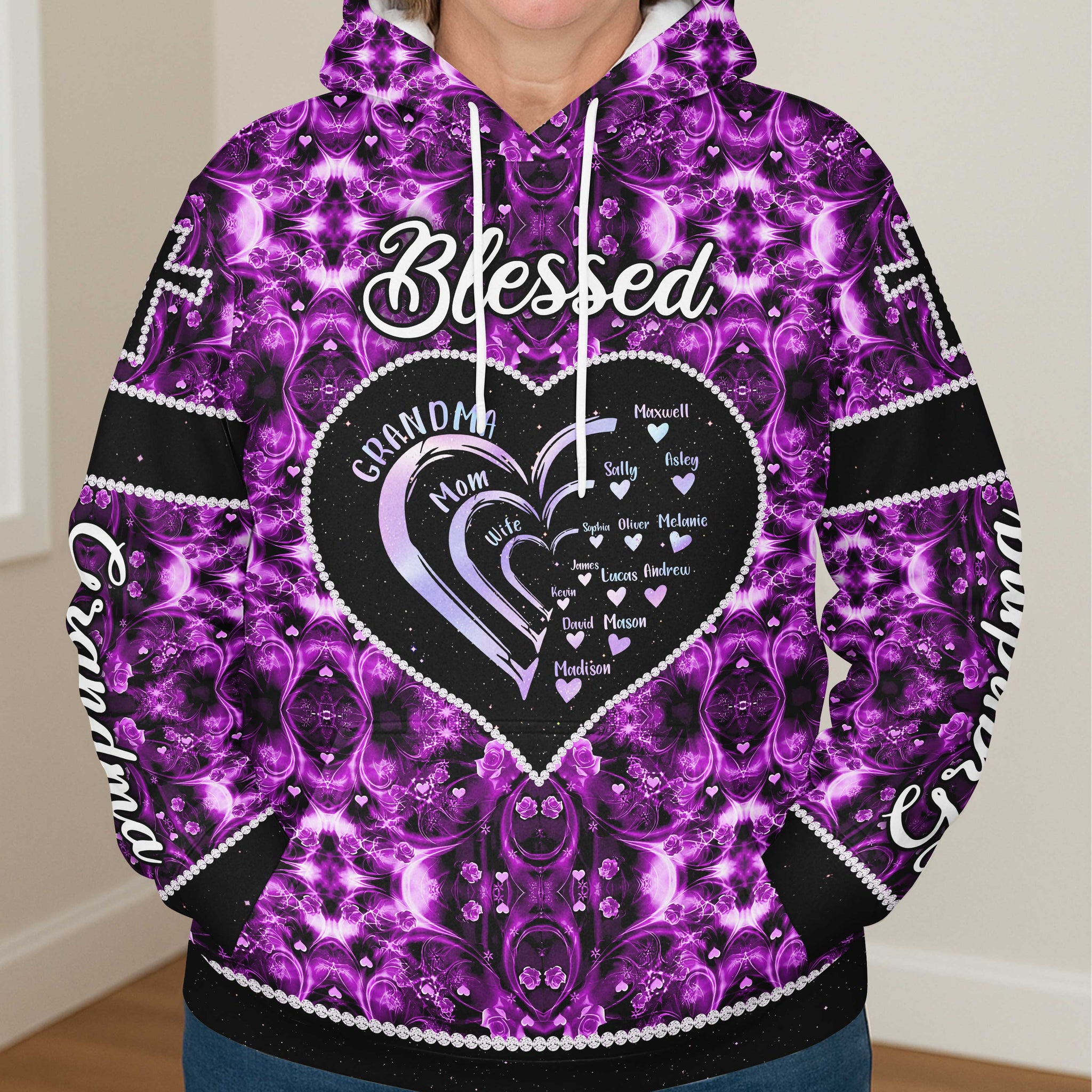 Blessed Grandma Mom Wife All Over Print Shirt