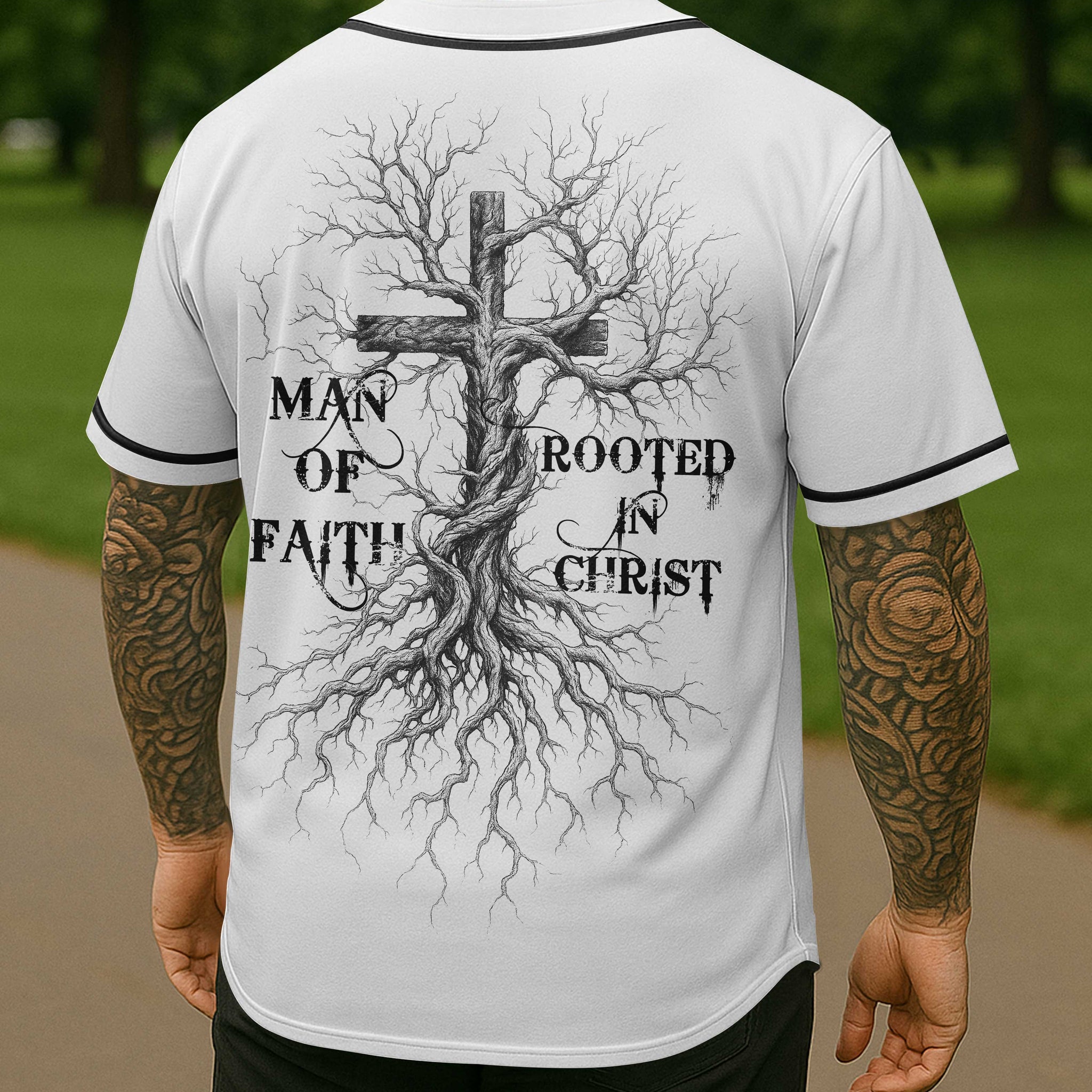 Man Of Faith Rooted In Christ All Over Print Jersey