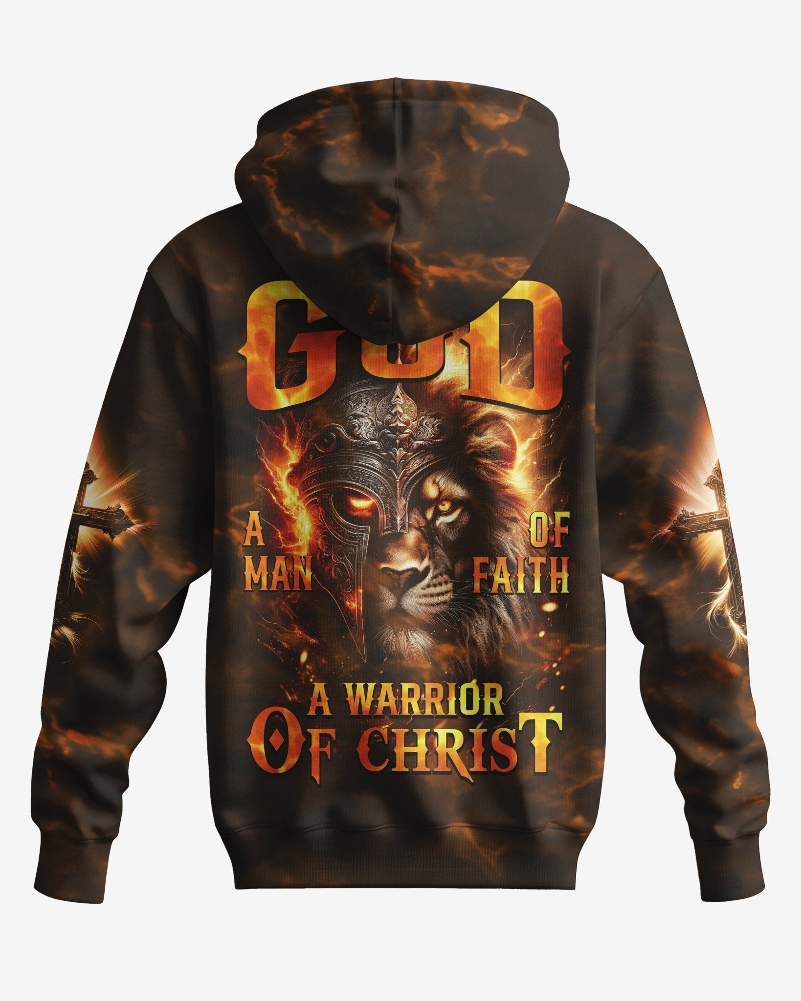 A Child Of God A Man Of Faith A Warrior Of Christ All Over Print Zip Hoodie