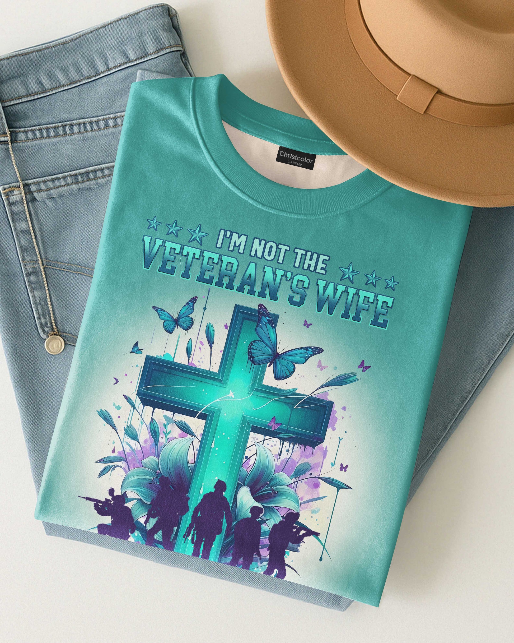 I'm Not The Veteran's Wife All Over Print T-Shirt