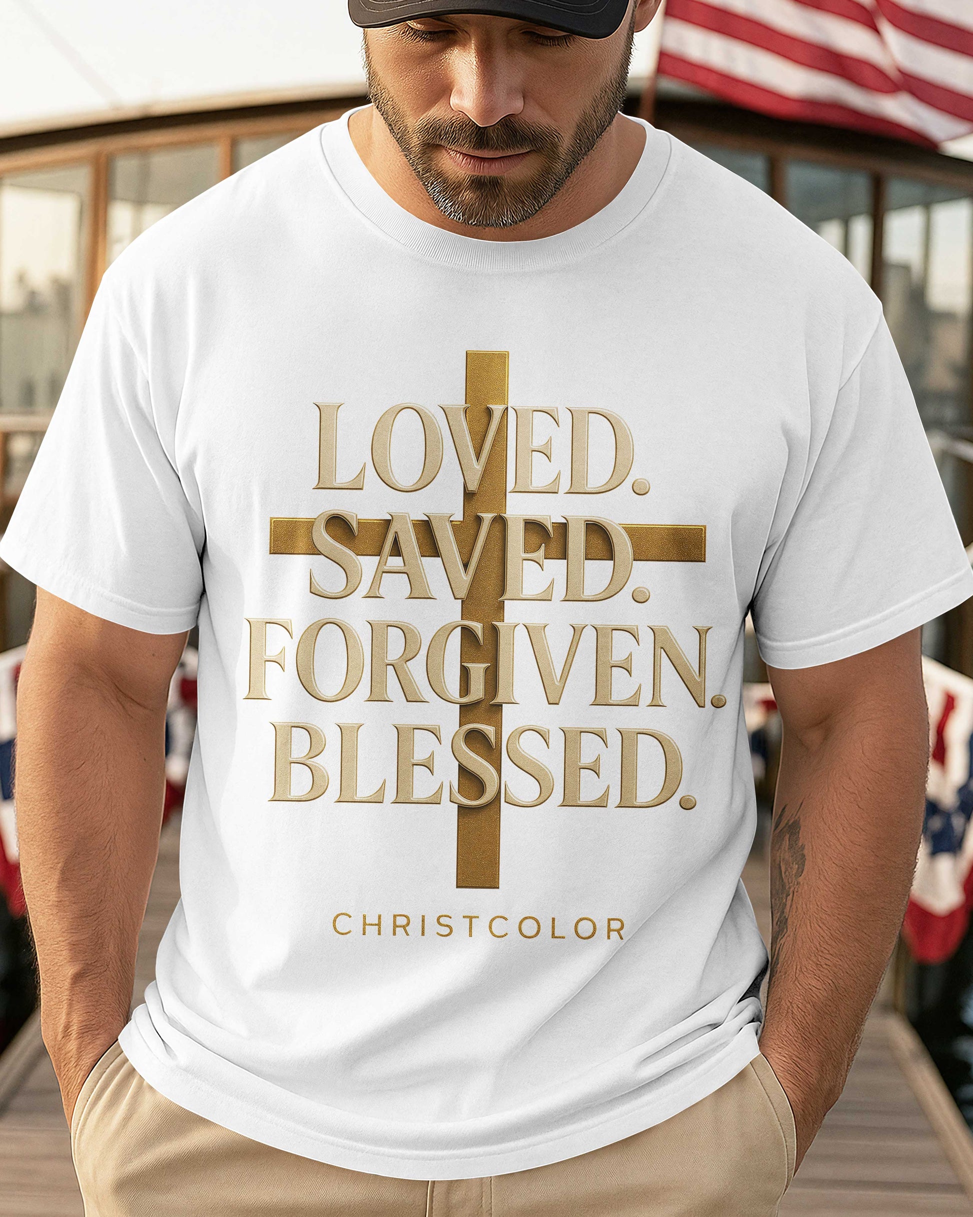 Loved. Saved. Forgiven. Blessed. T-Shirt