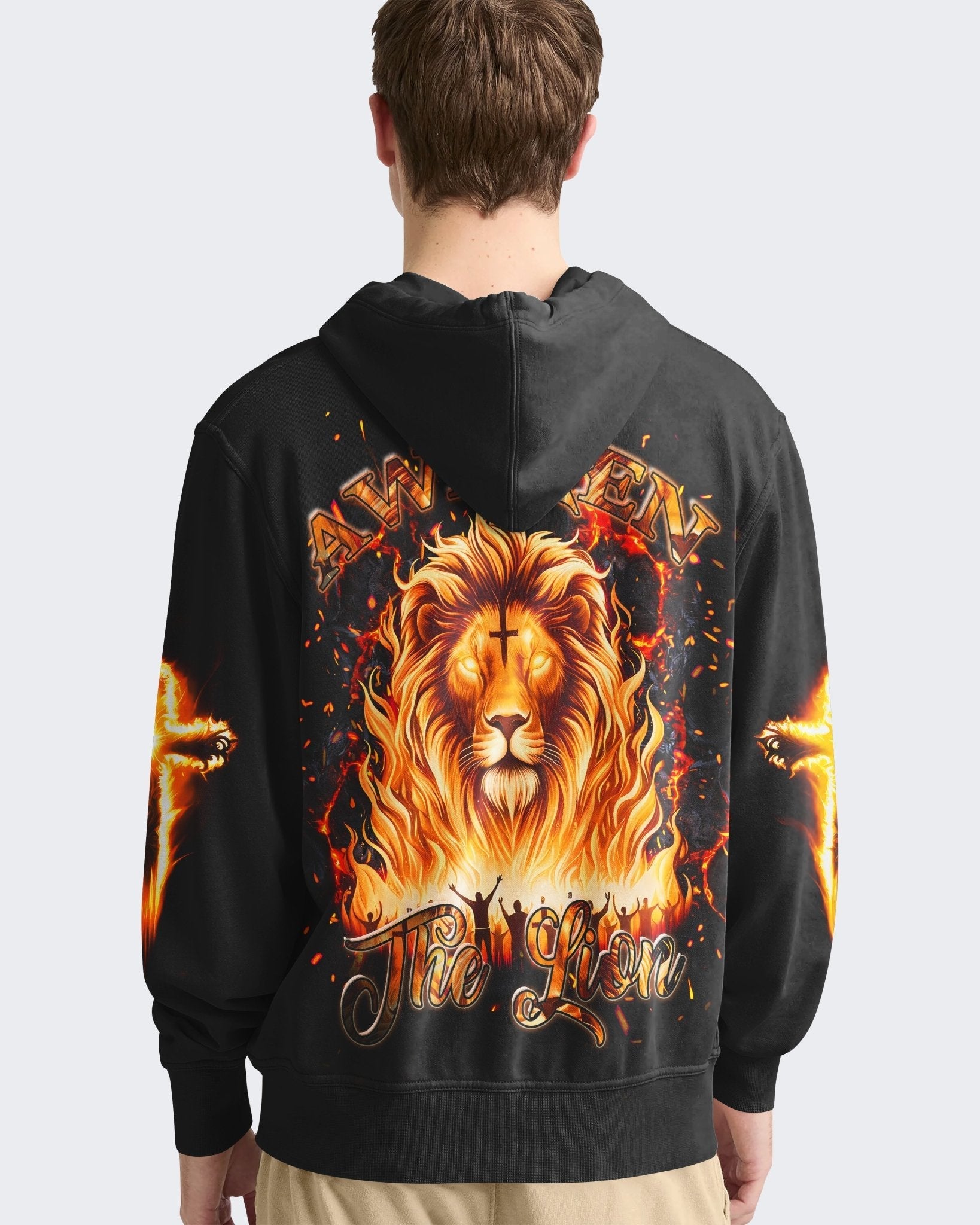 Awaken The Lion All Over Print Hoodie