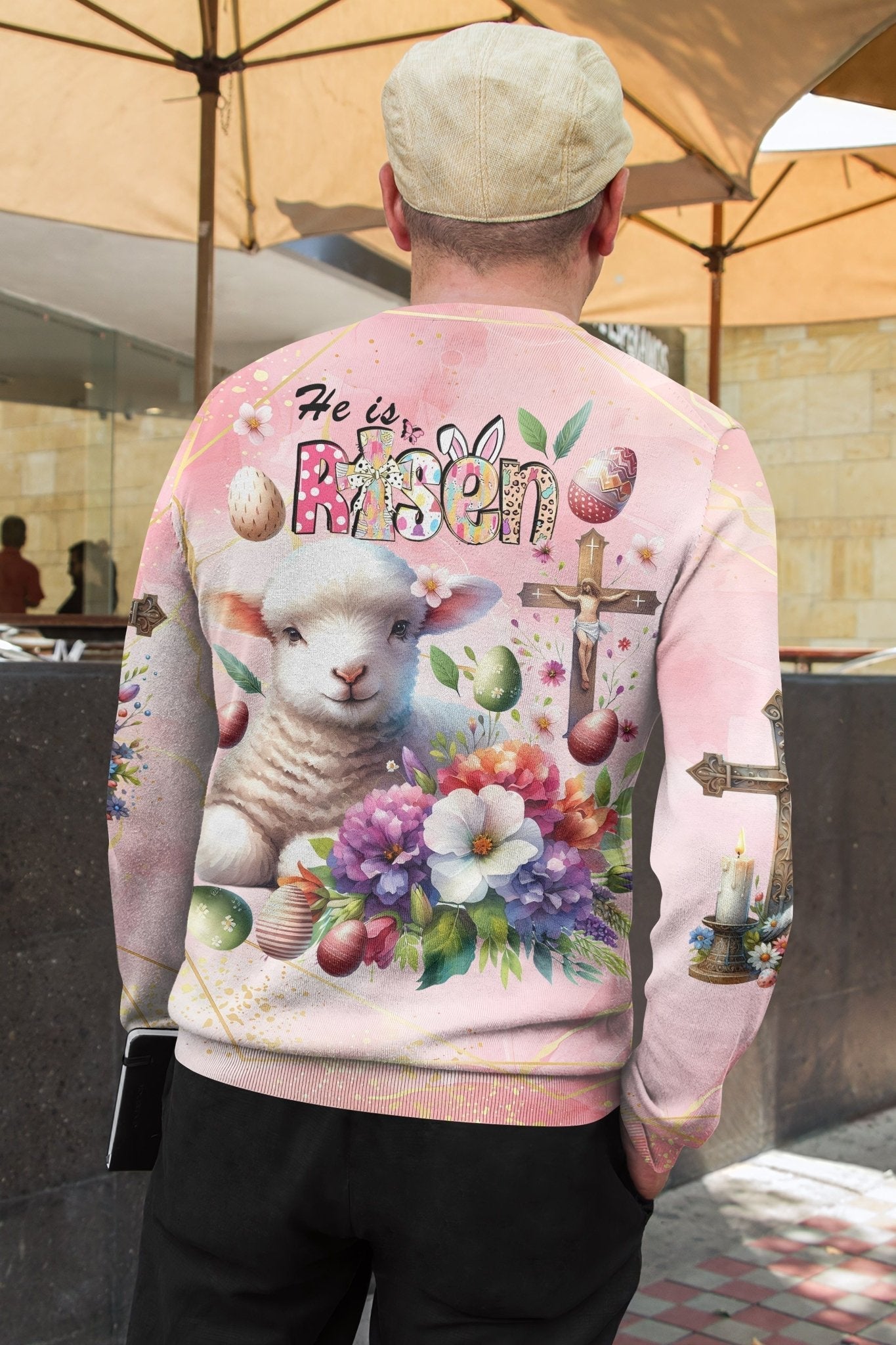 He Is Risen All Over Print Sweater