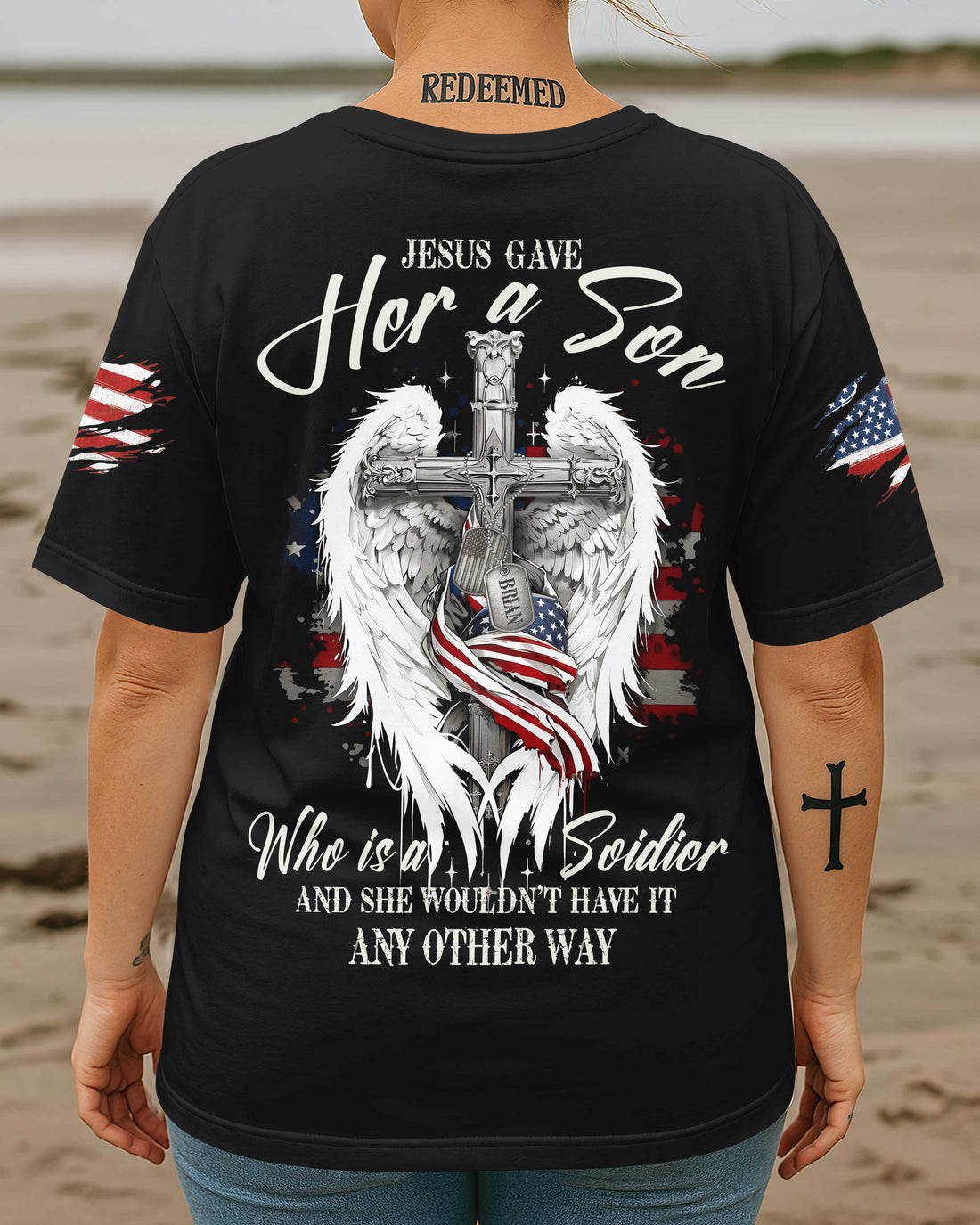 Jesus Gave Her A Son All Over Print T-Shirt
