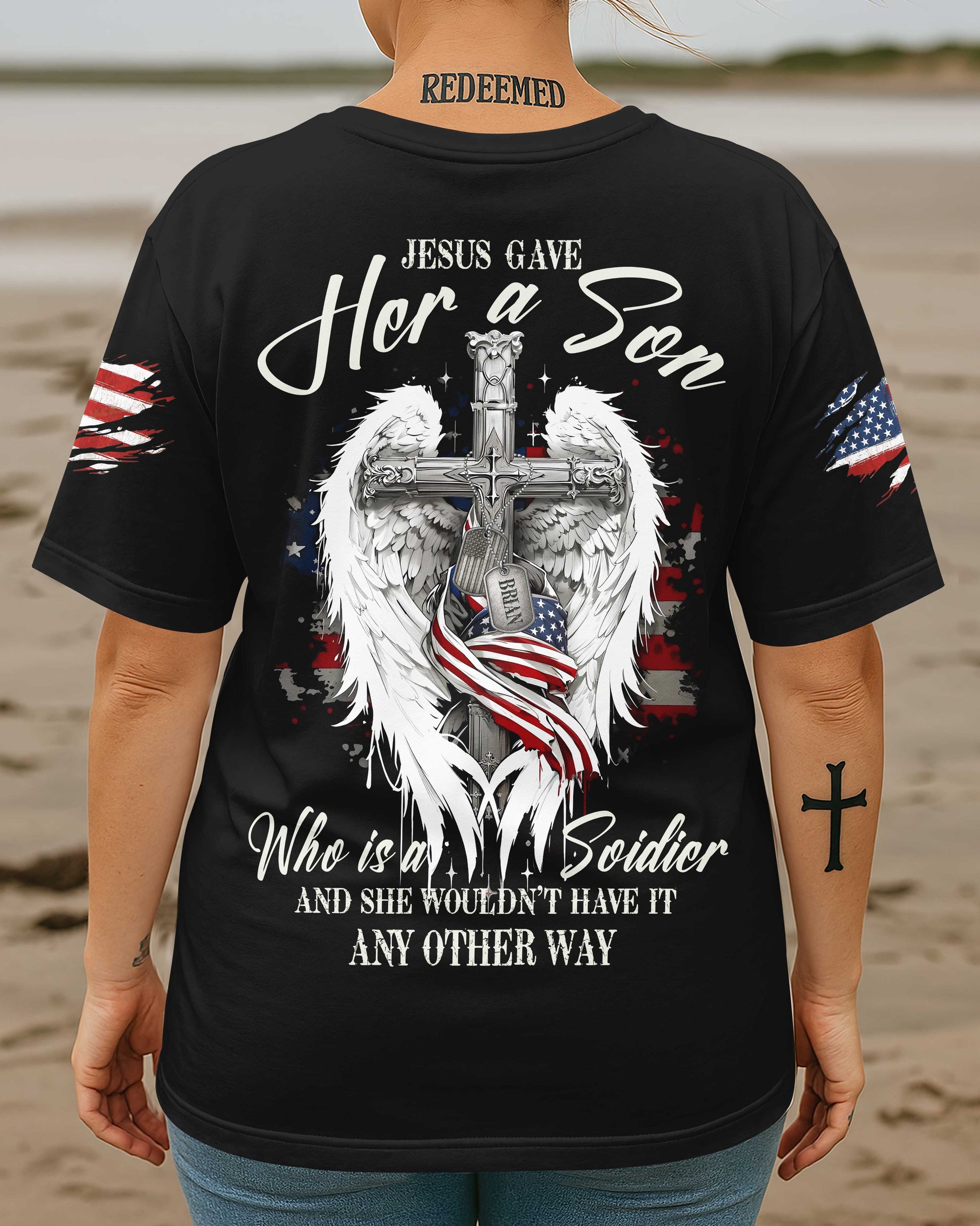 Jesus Gave Her A Son All Over Print T-Shirt