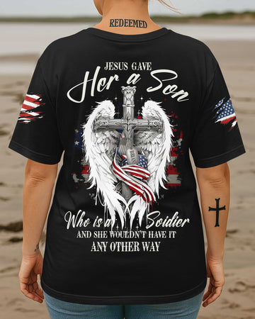 Jesus Gave Her A Son All Over Print T-Shirt