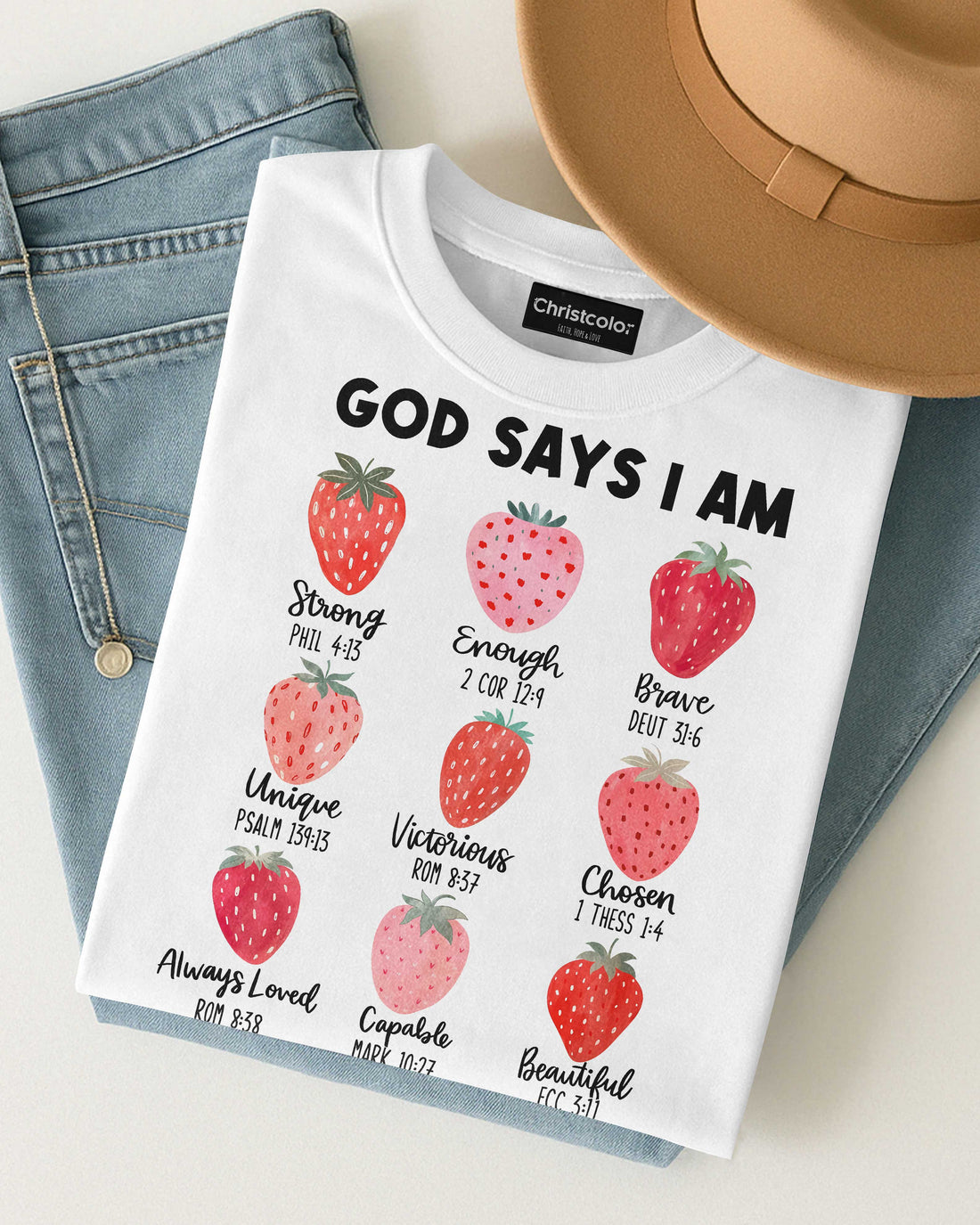 God Says I Am Strong Enough Custom T-Shirt
