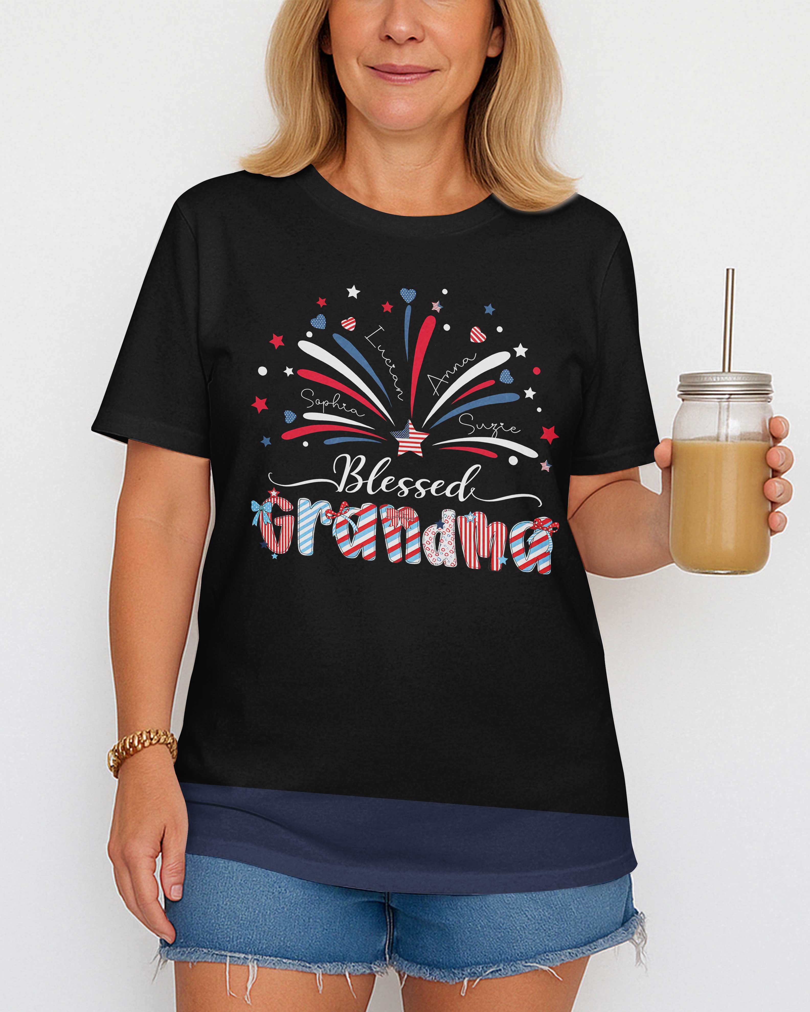 Blessed Grandma Independence Day T-Shirt