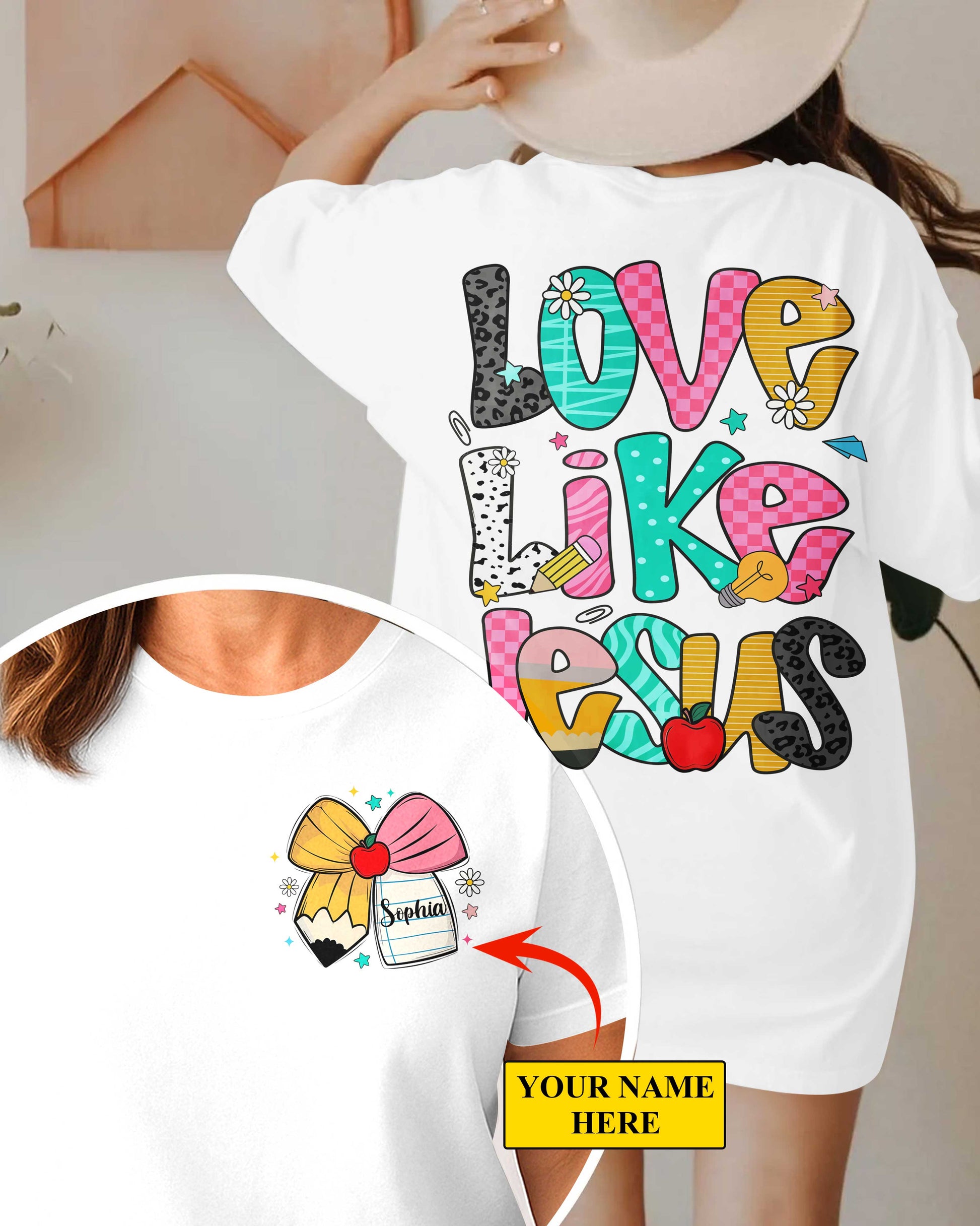 Love Like Jesus T-Shirt Gift For Back To School