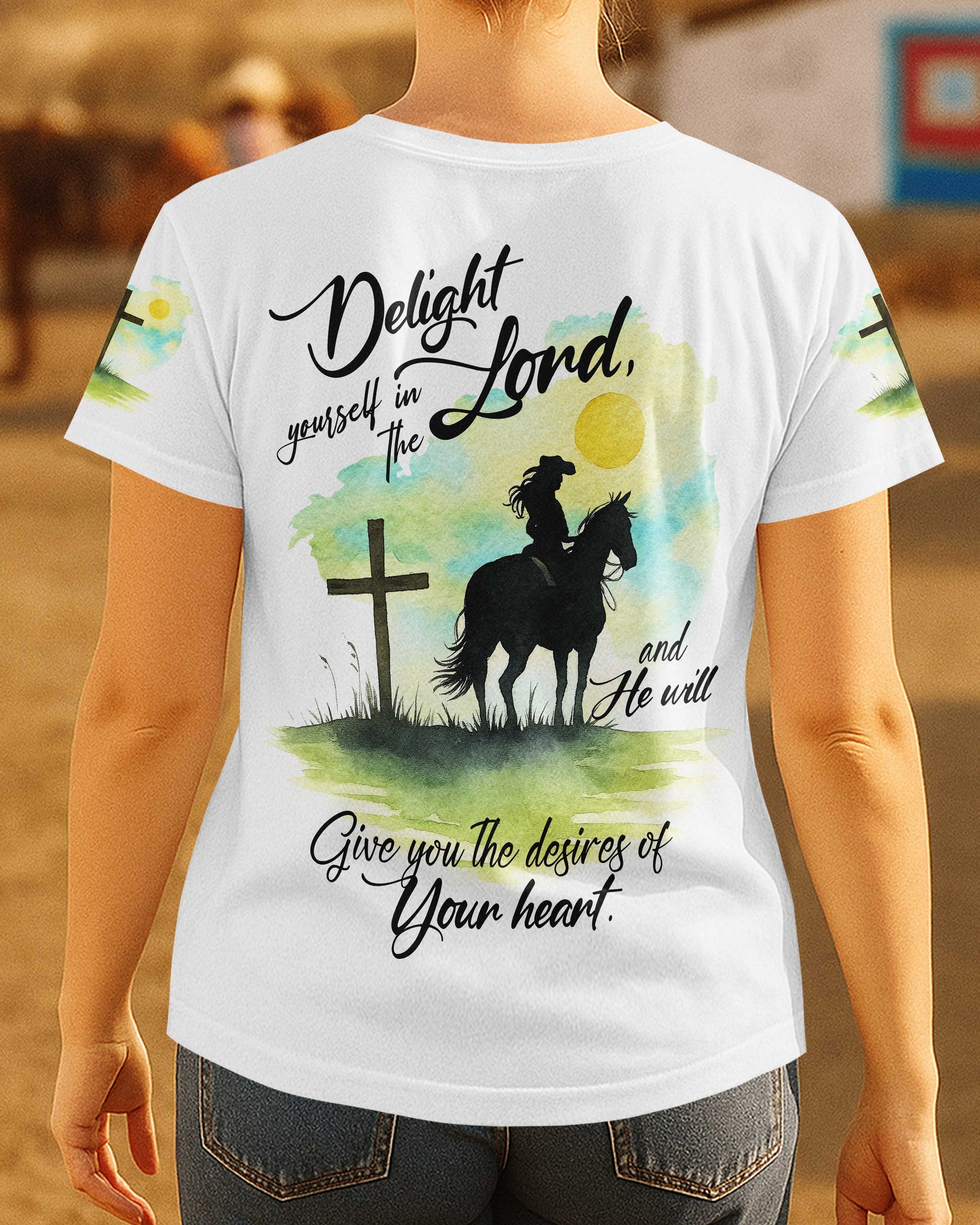 Delight Yourself In The Lord All Over Print T-Shirt