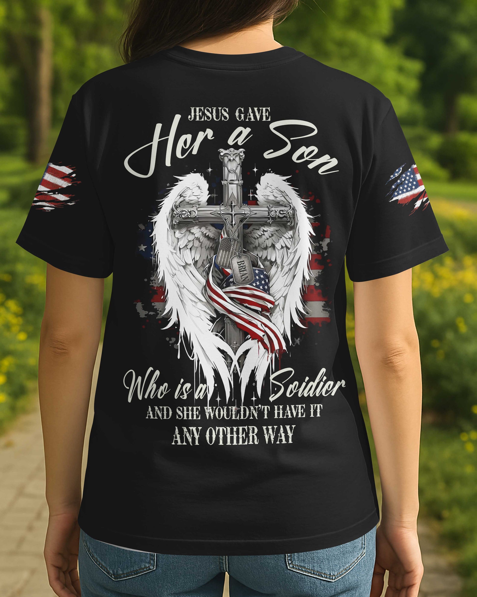 Jesus Gave Her A Son All Over Print T-Shirt