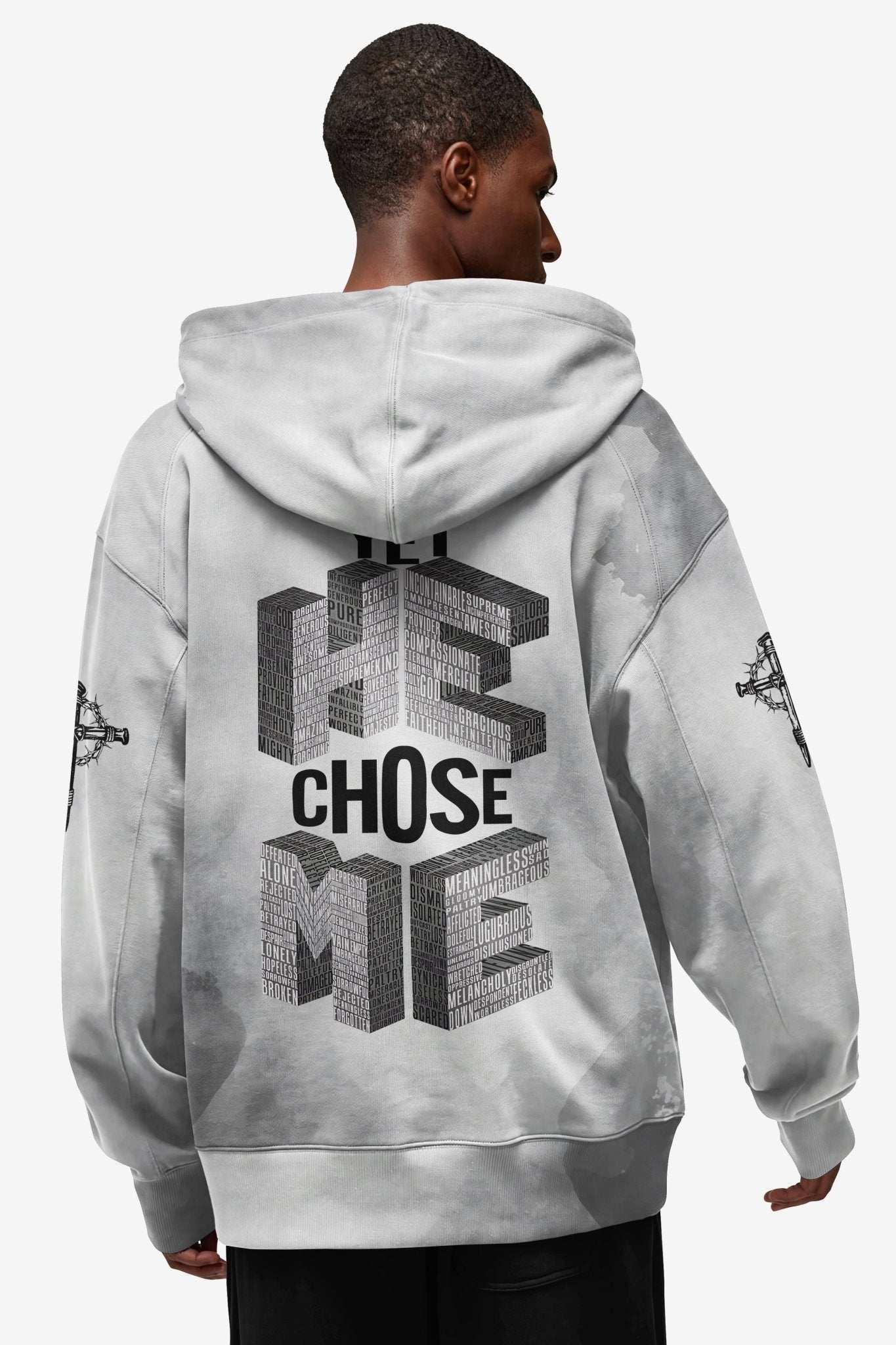 Yet He Chose Me All Over Print Zip Hoodie