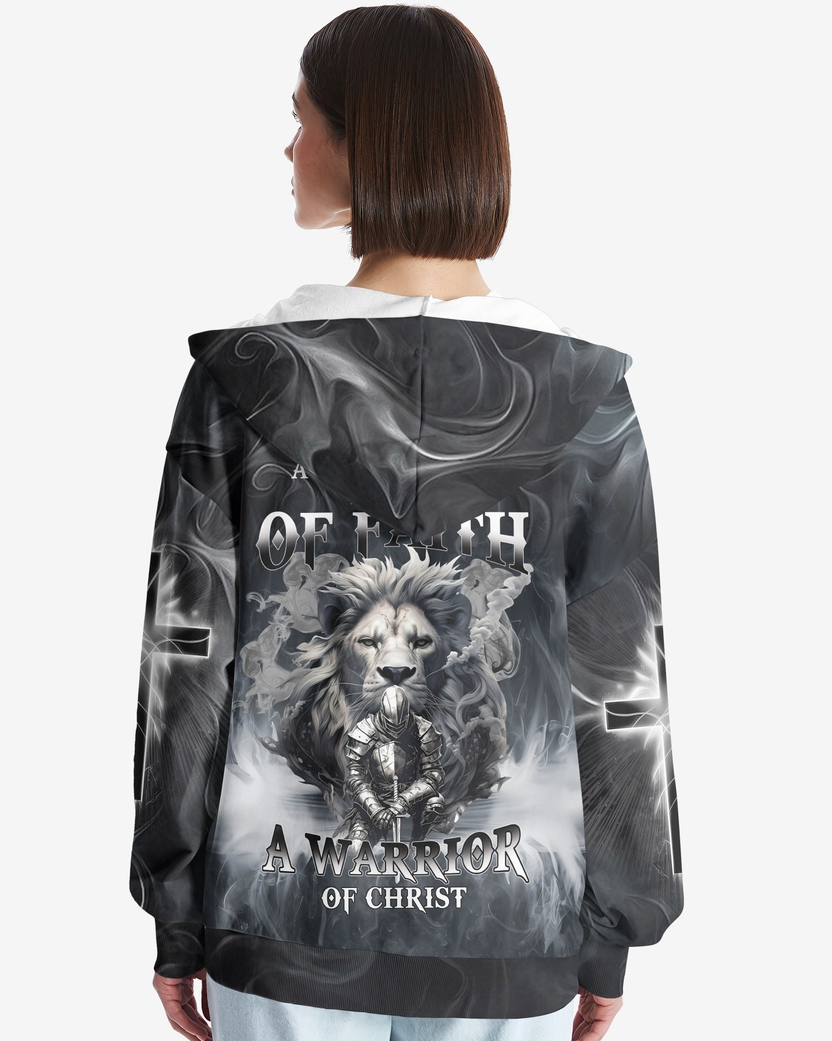 A Child Of God A Man Of Faith All Over Print Zip Hoodie