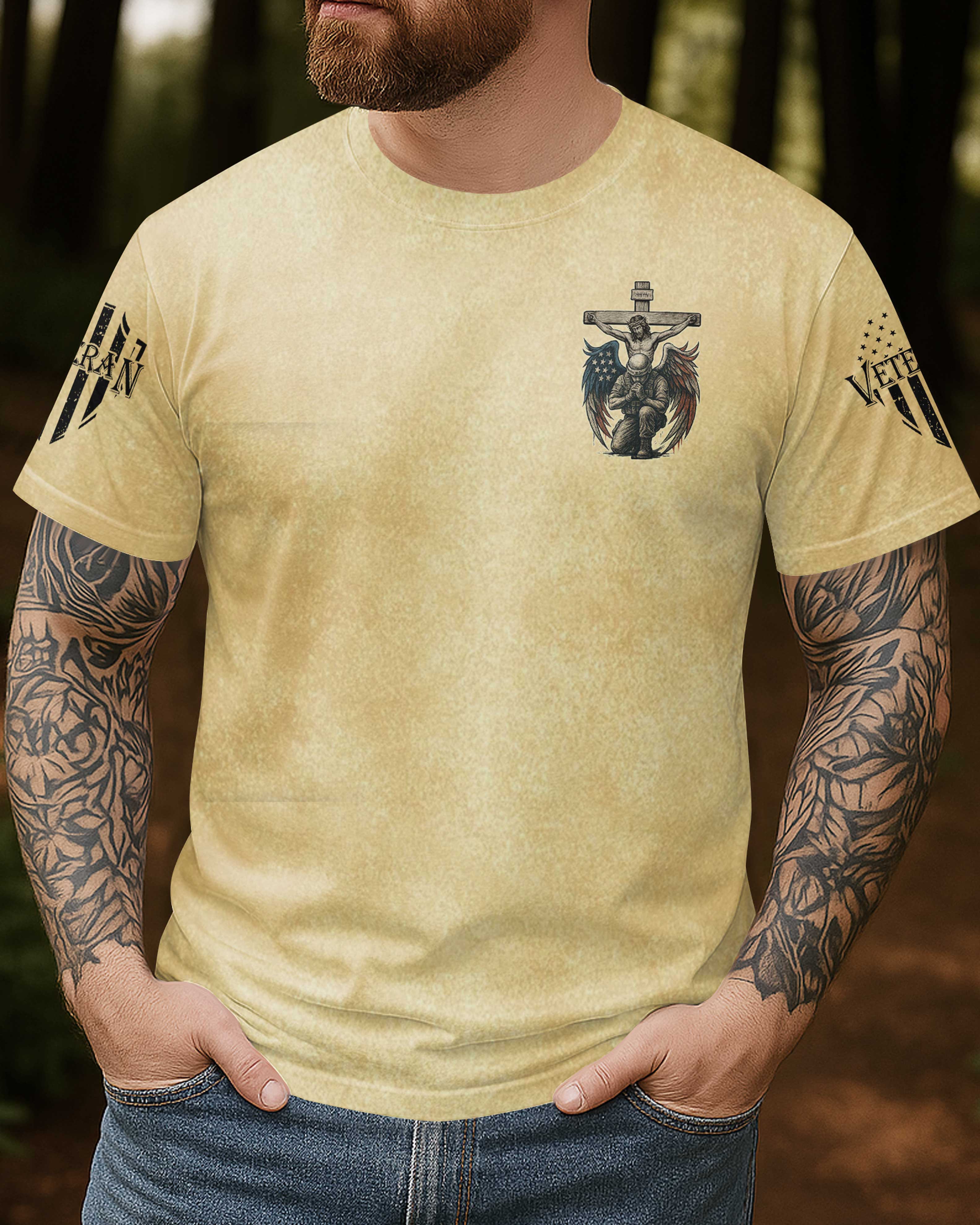 I Took A Dna Test God All Over Print T-Shirt