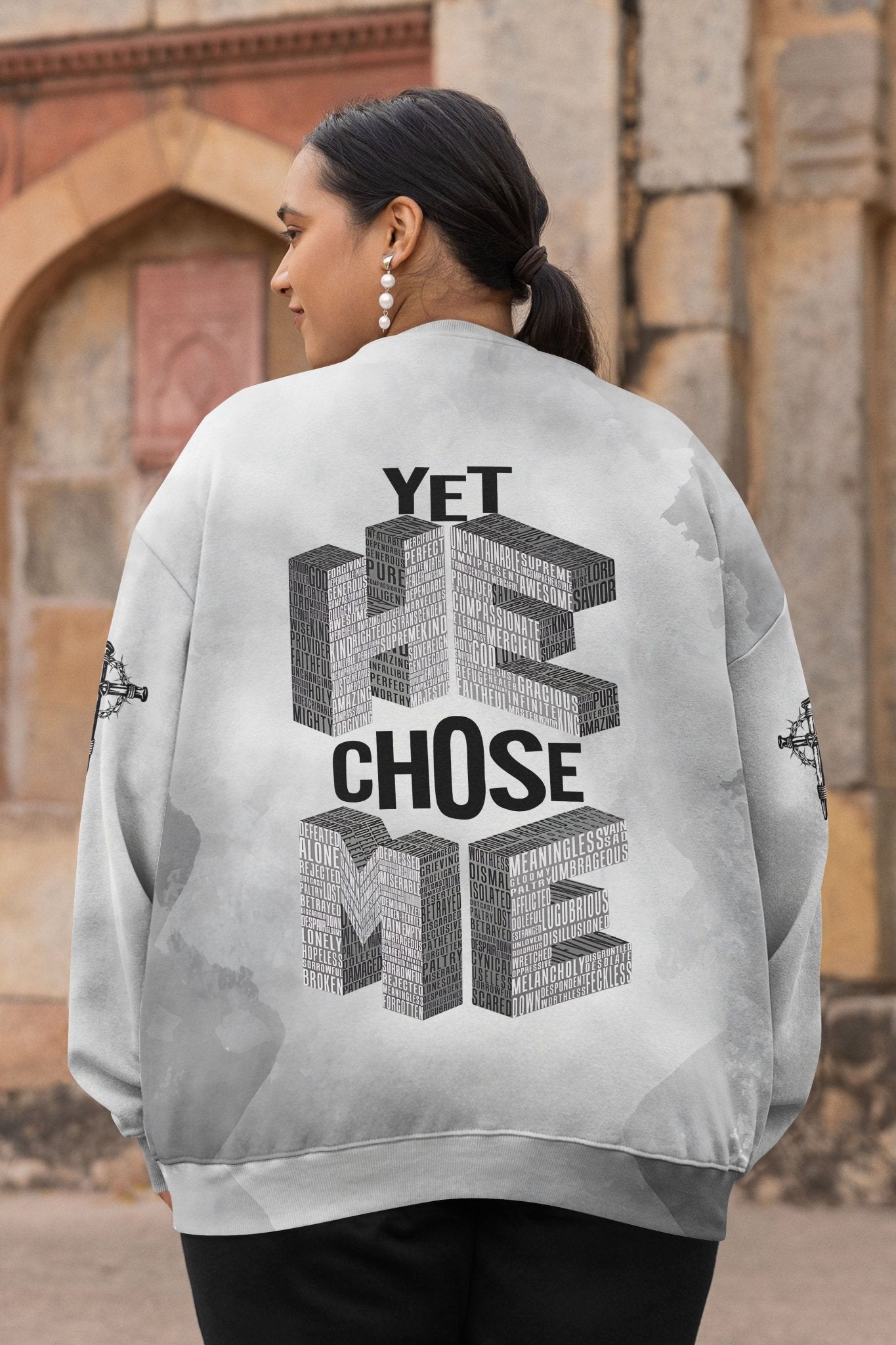 Yet He Chose Me All Over Print Sweater