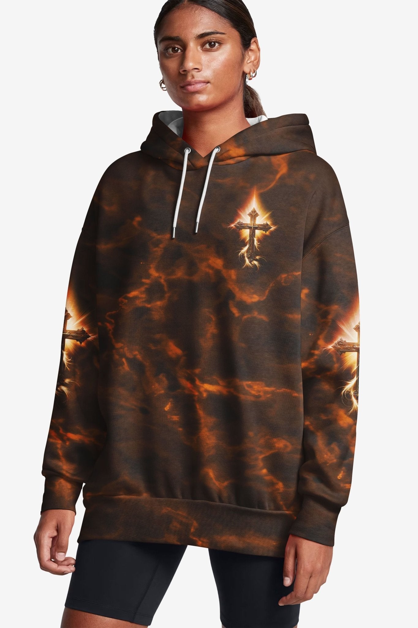 A Child Of God A Man Of Faith A Warrior Of Christ All Over Print Hoodie