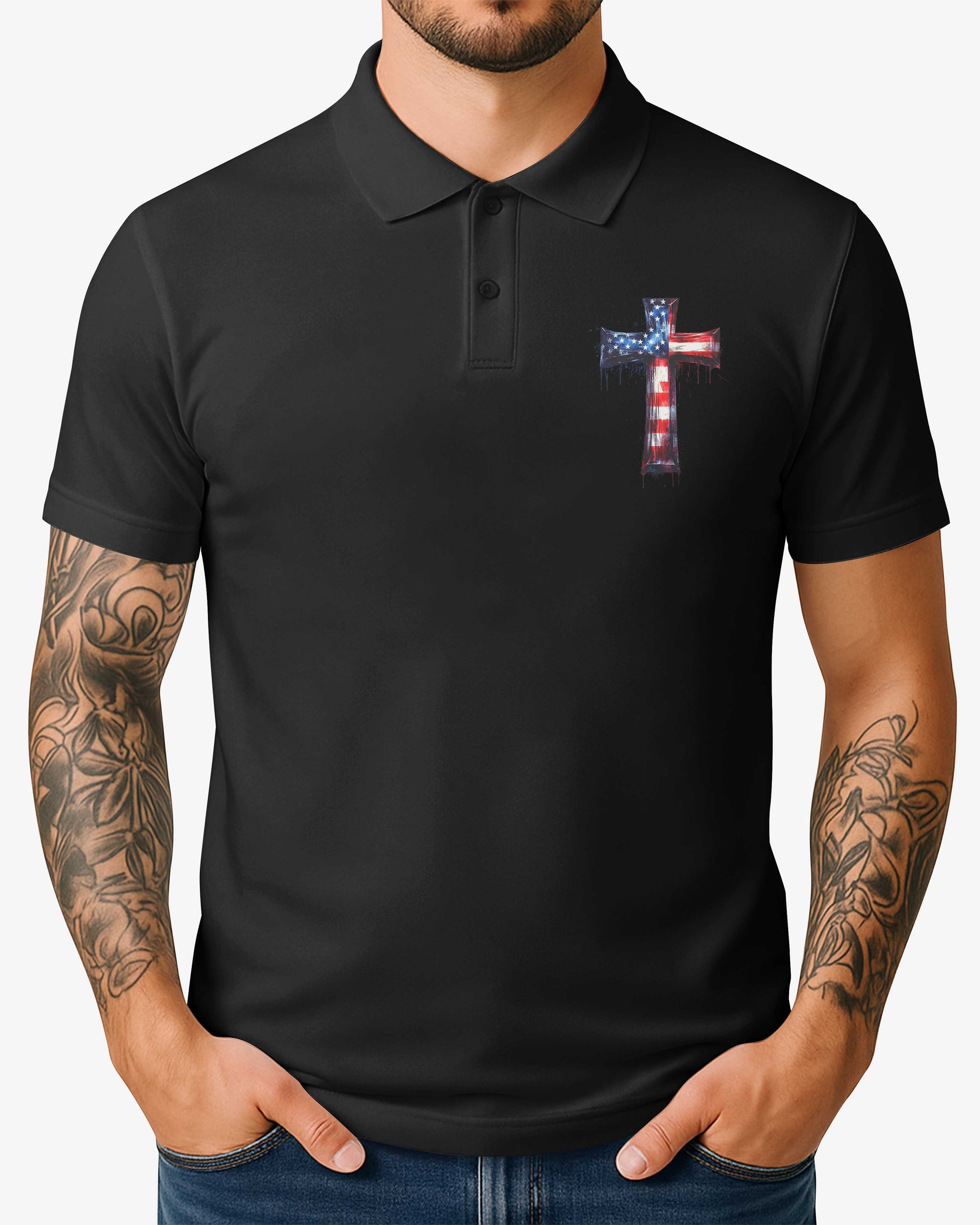 A Child Of God All Over Print Polo Shirt