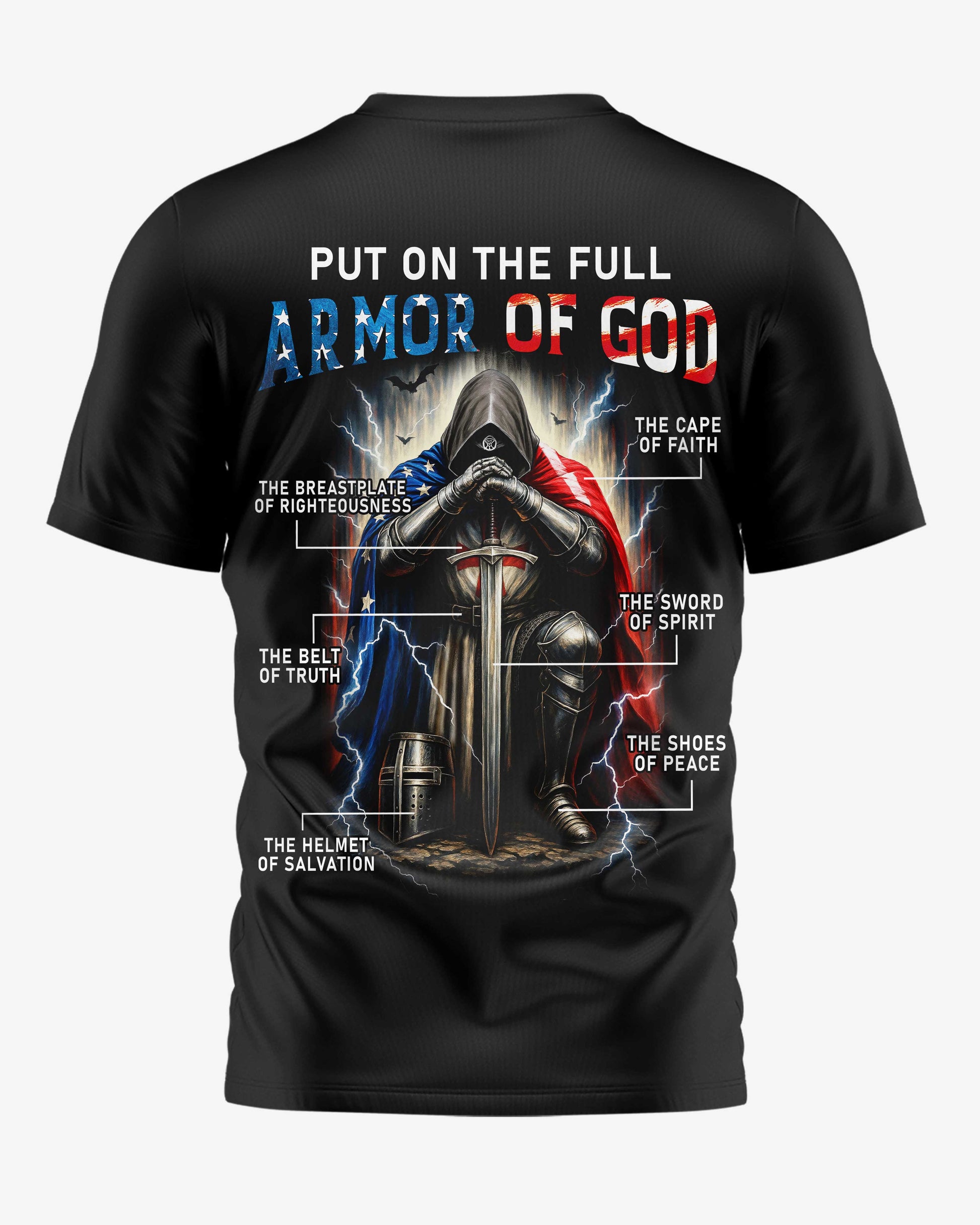 Put On The Full Armor Of God All Over Print T-Shirt