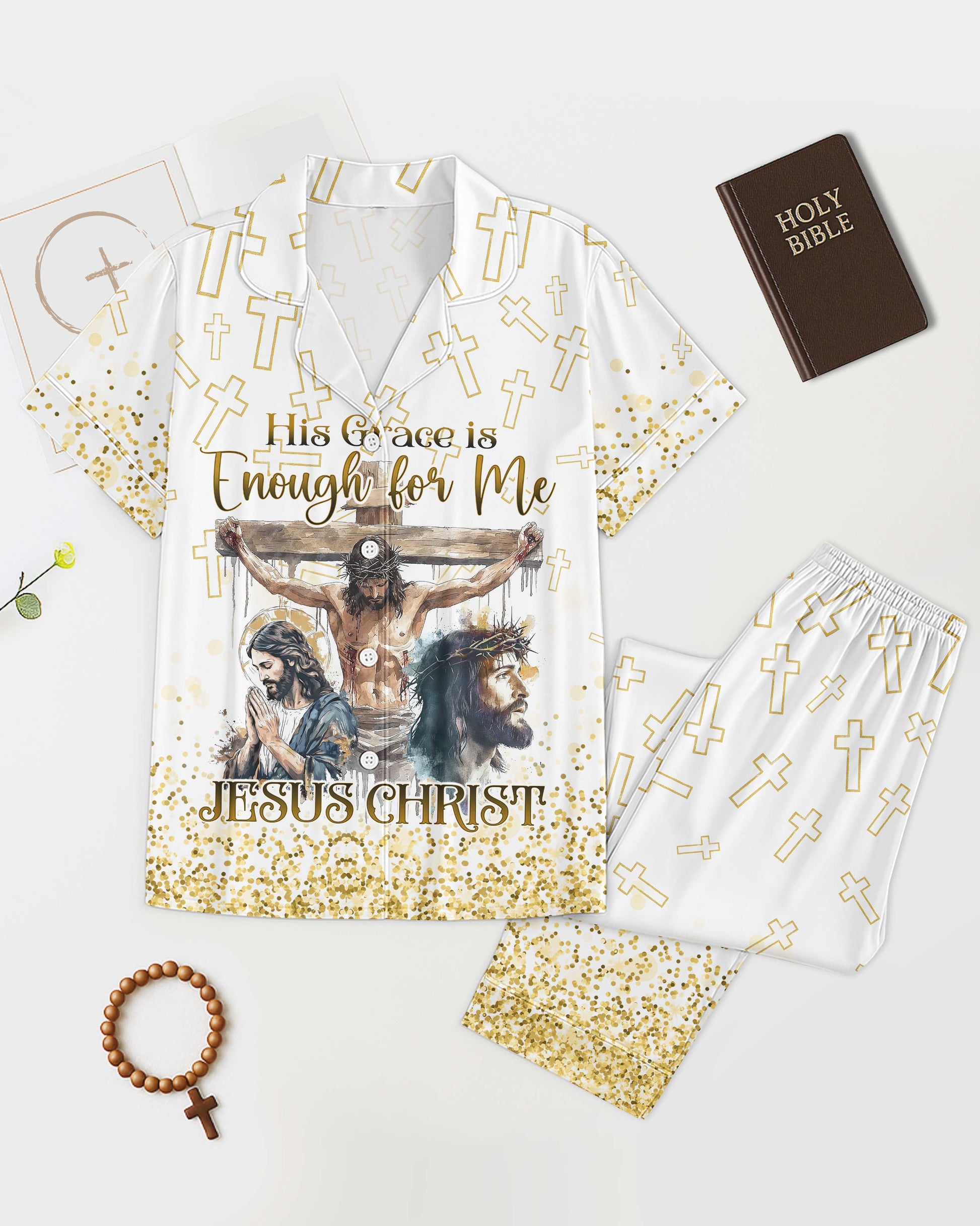 His Grace Is Enough For Me All Over Print Pajamas