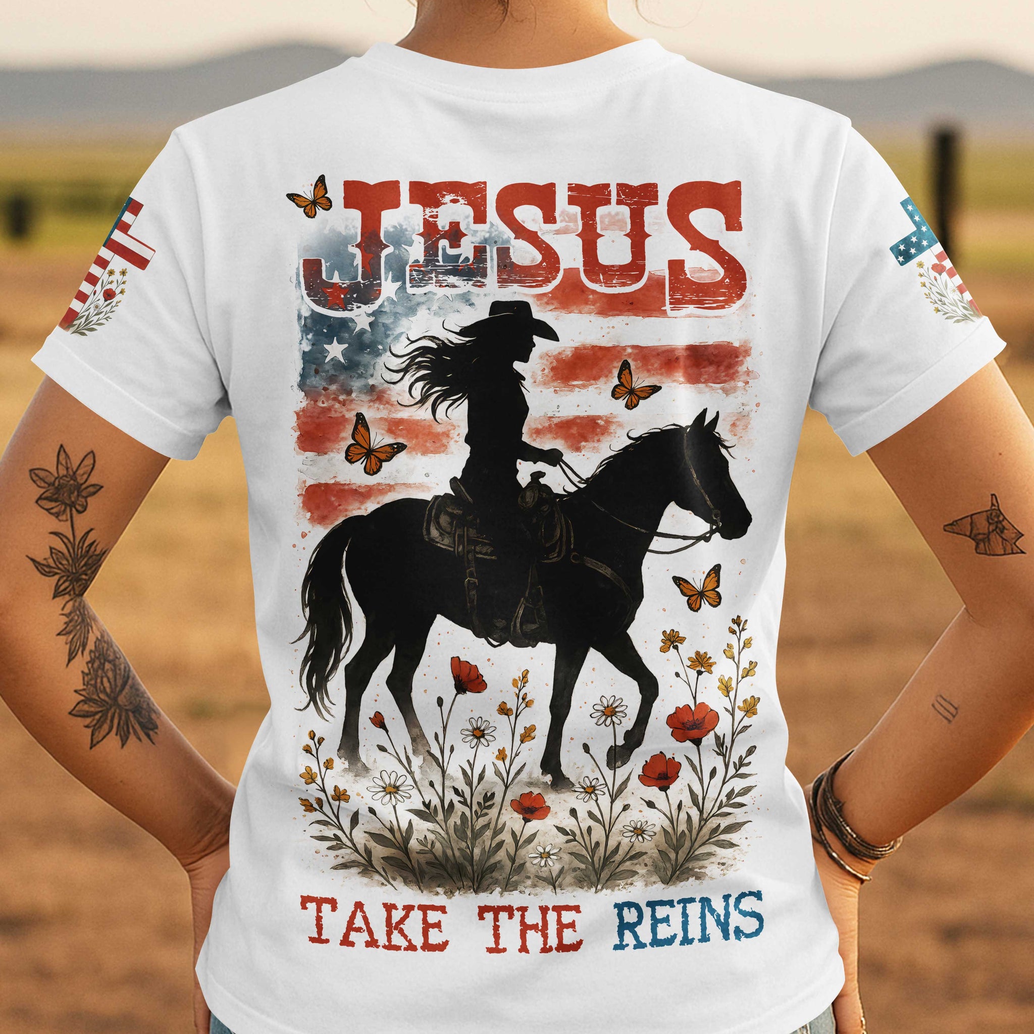 Jesus Take The Reins All Over Print T-Shirt