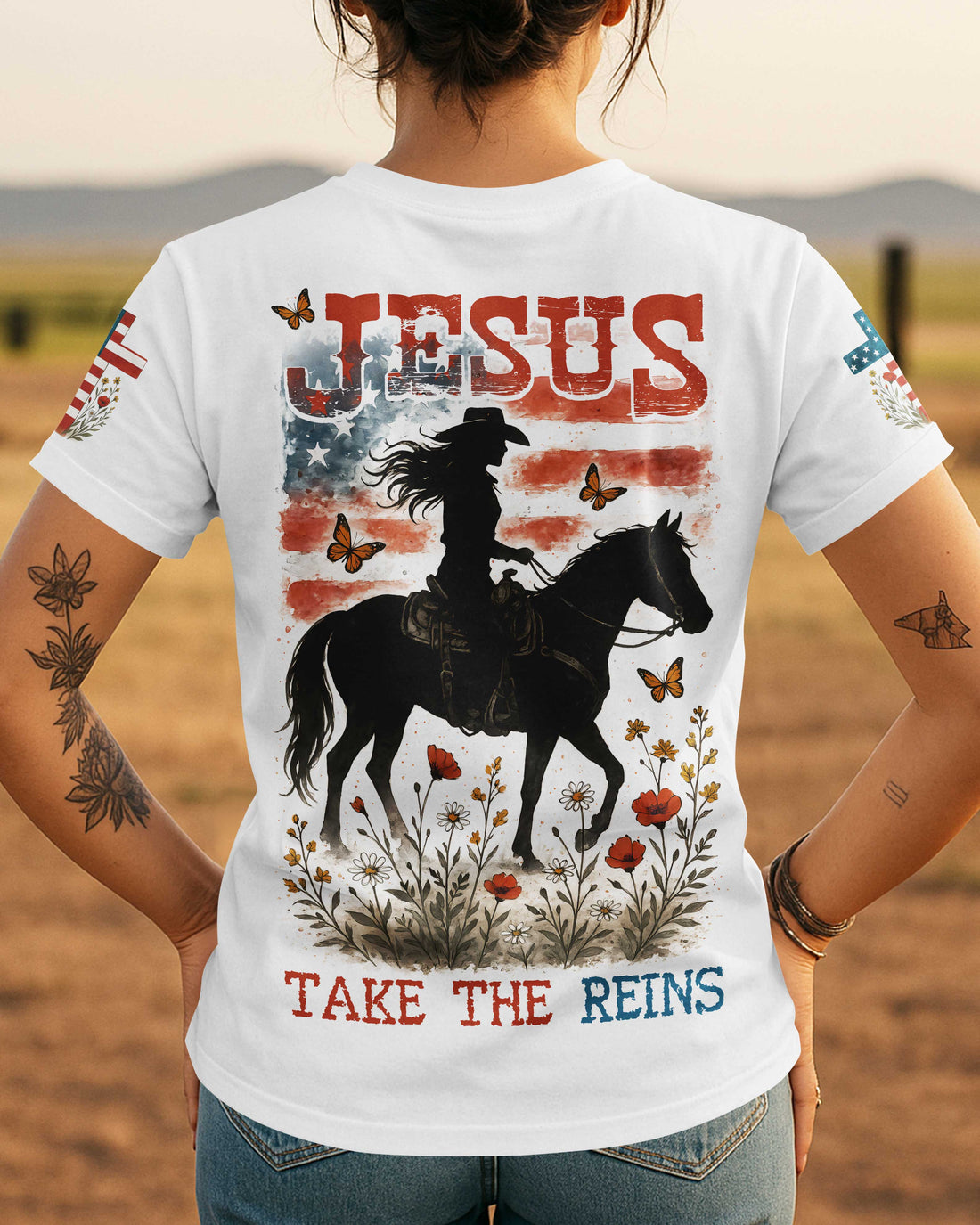 Jesus Take The Reins All Over Print T-Shirt
