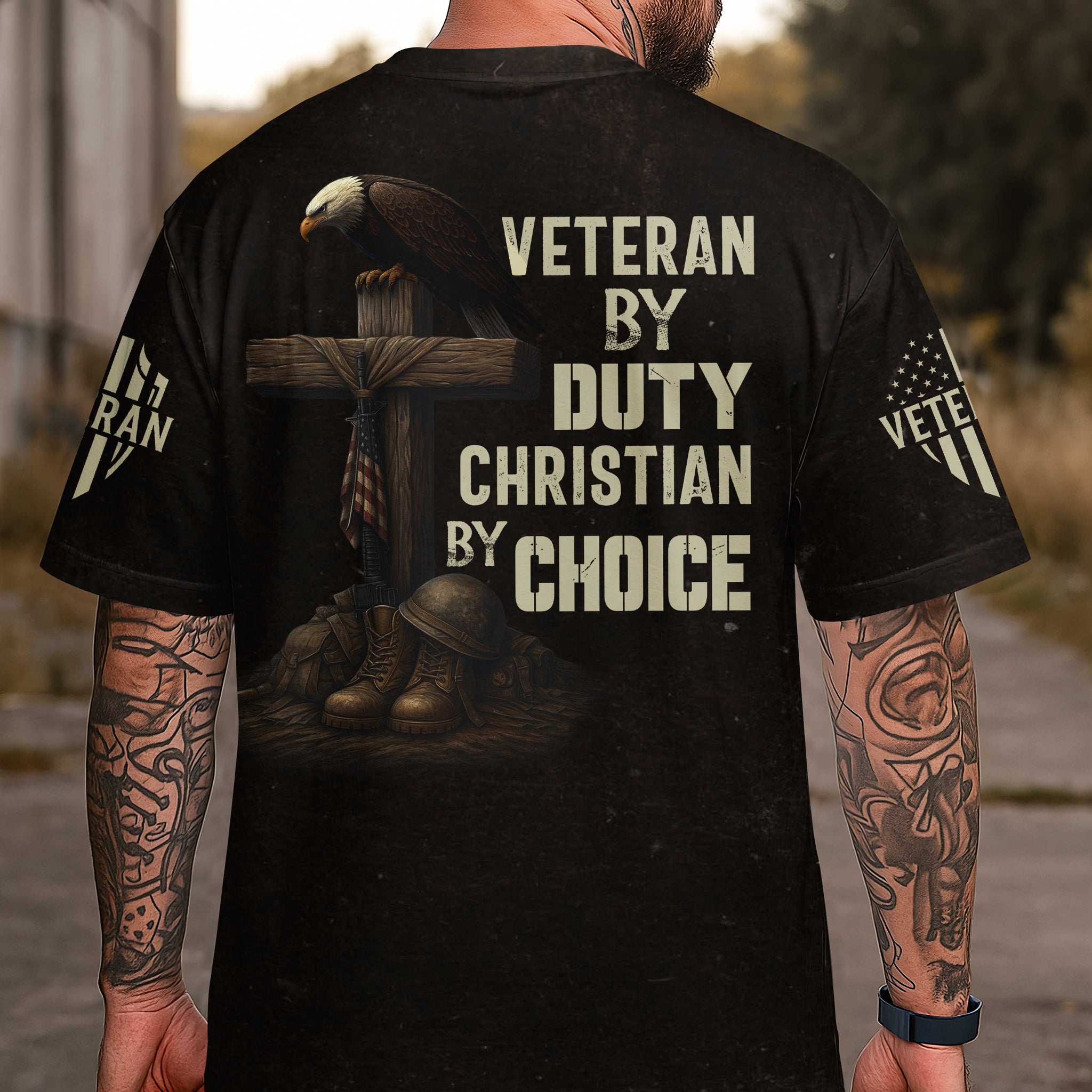 Veteran By Duty All Over Print T-Shirt
