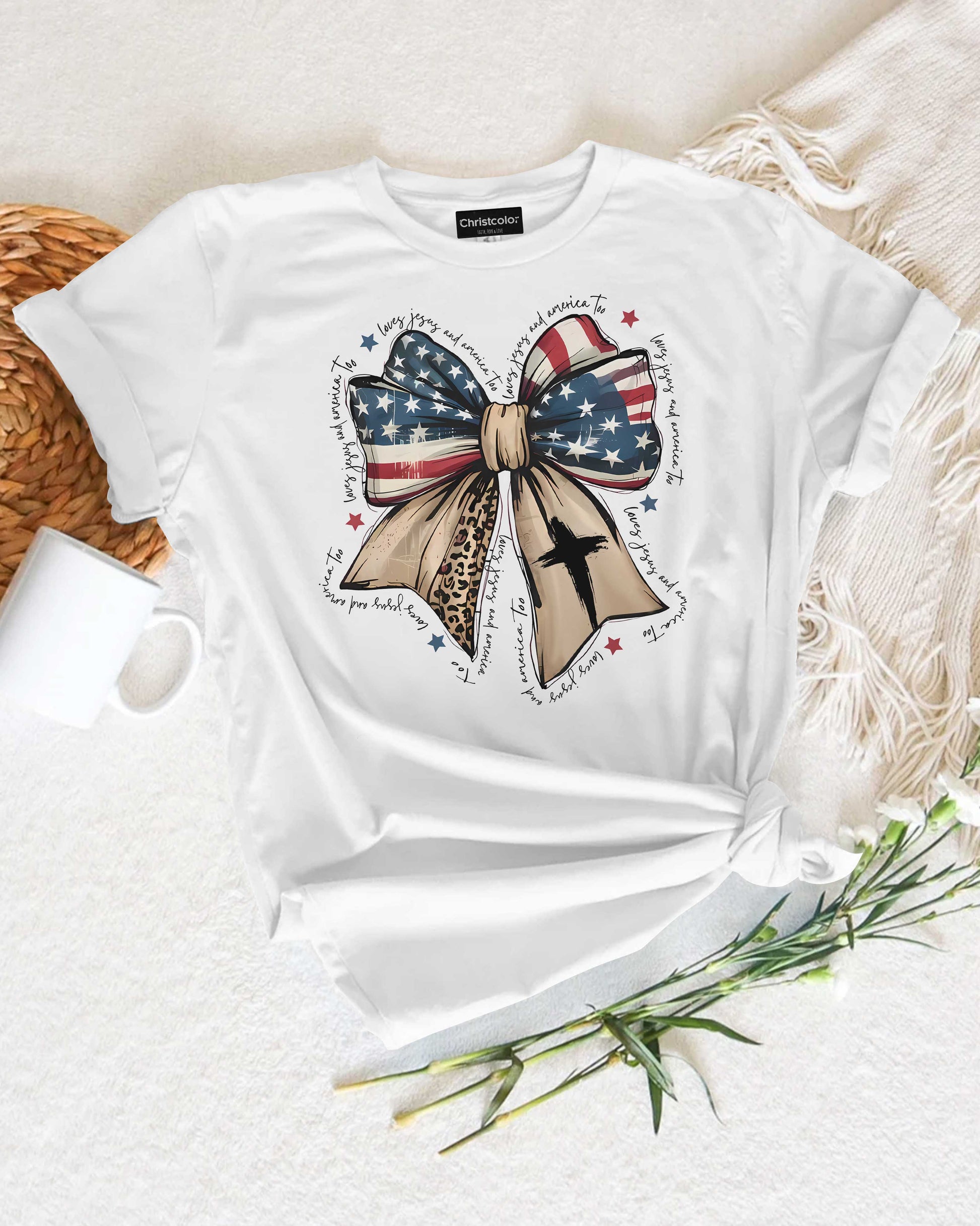 Loves Jesus And America Too T-Shirt
