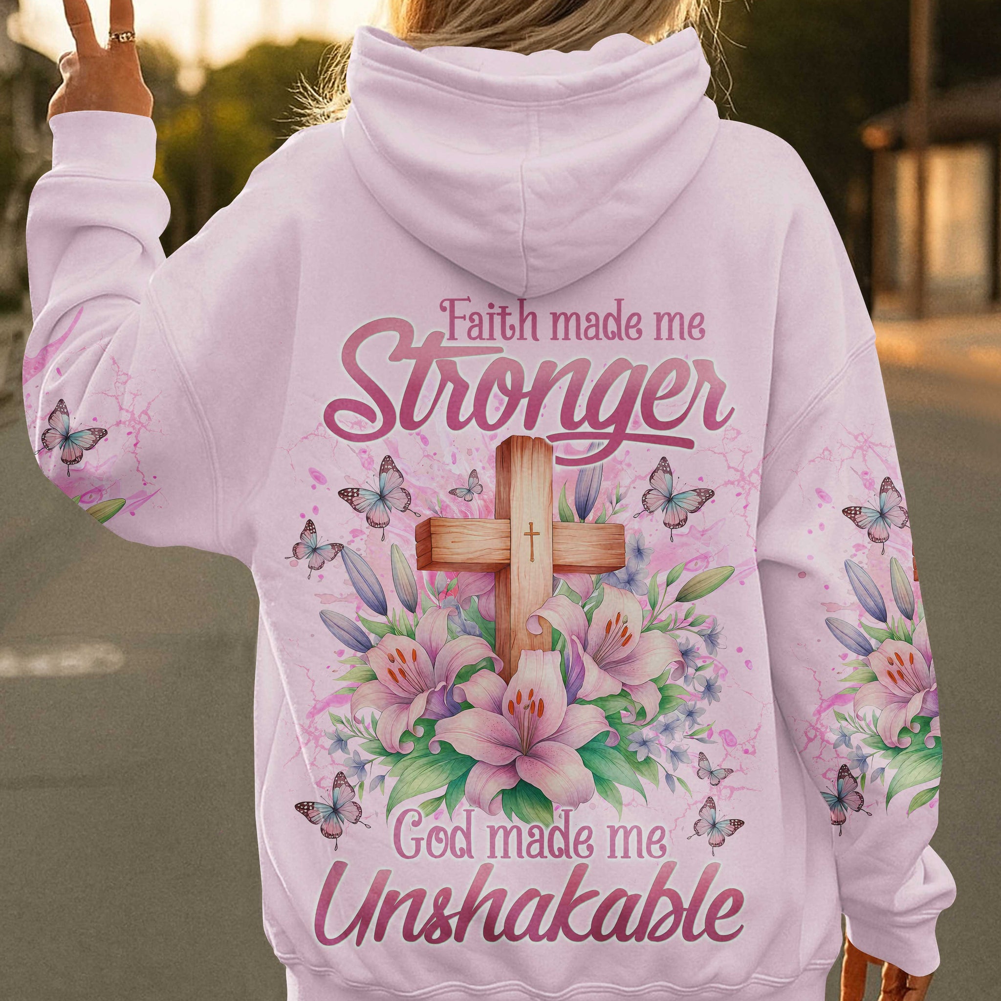 Faith Made Me Stronger God Made Me Unshakable Shirt