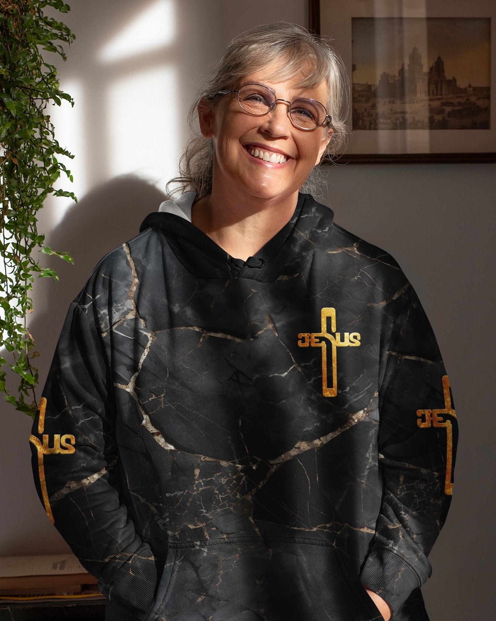 Death Could Not Hold Him All Over Print Hoodie