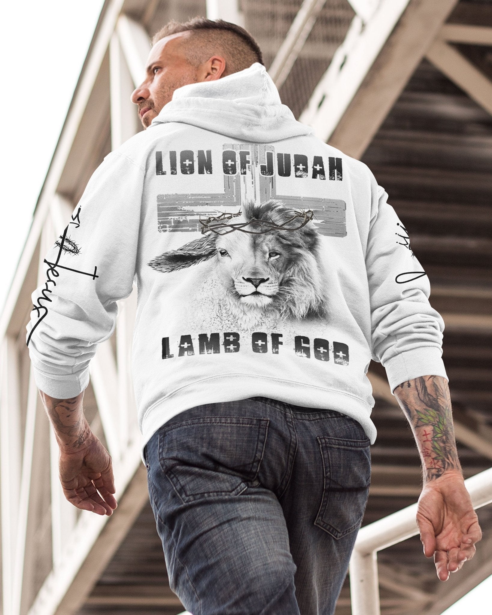 Lion Of Judah Lamb Of God All Over Print Hoodie