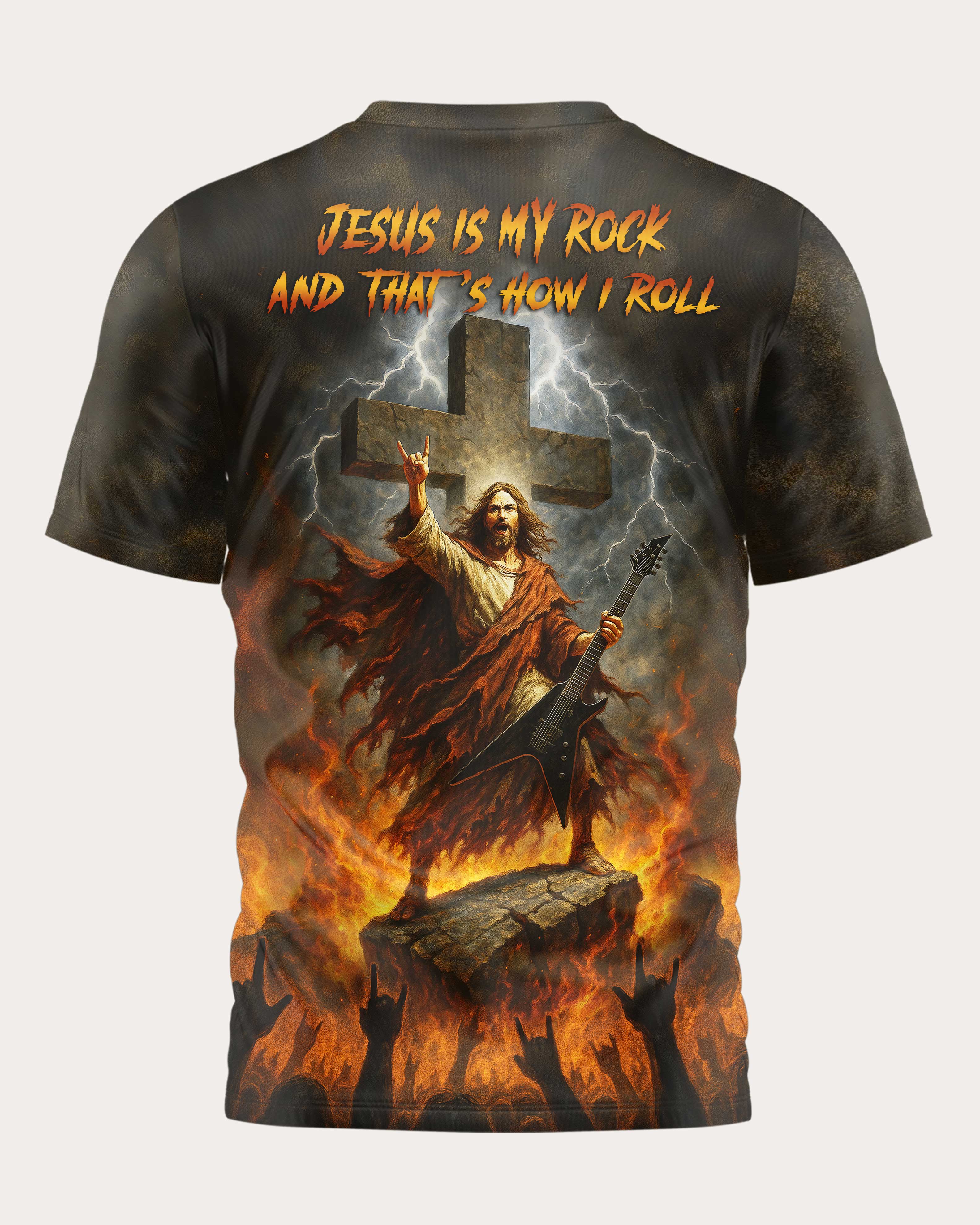 Jesus Is My Rock And That's How I Roll Shirt