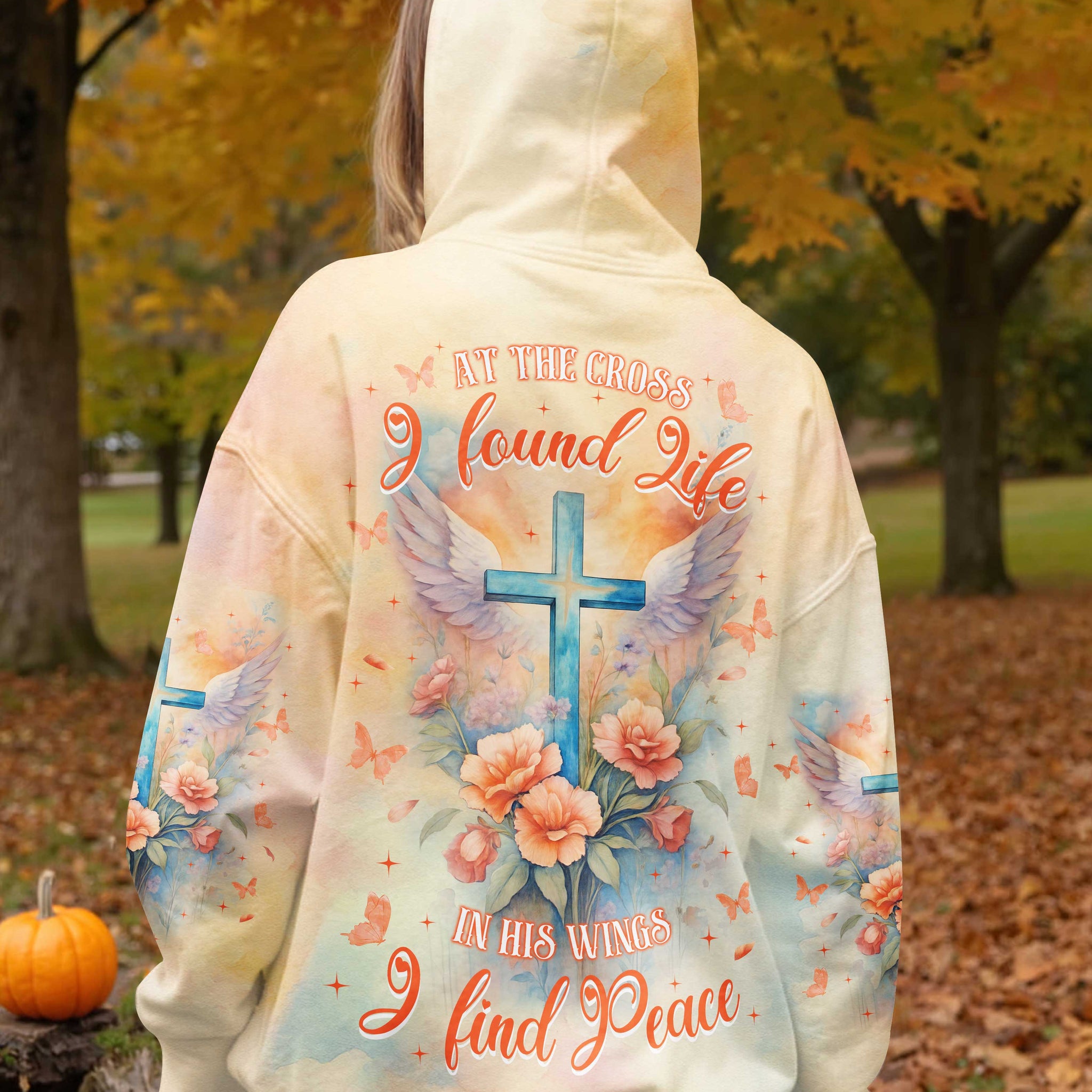 At the Cross I found Life In His wings I find Peace Shirt