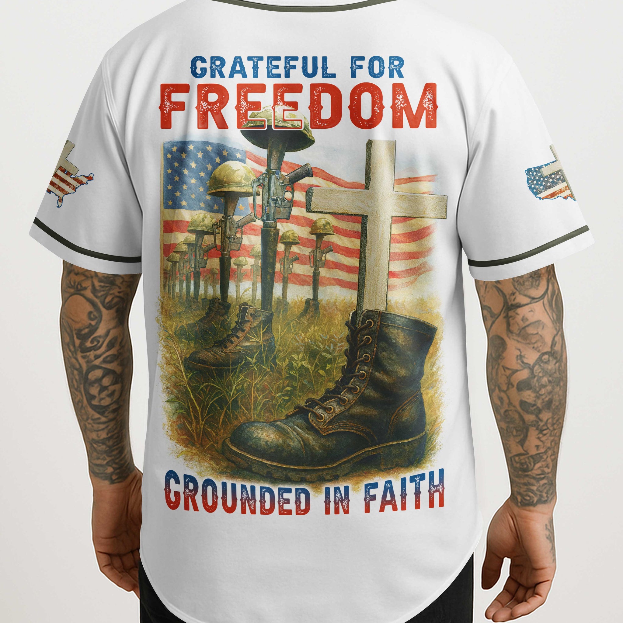 Grateful For Freedom All Over Print Jersey